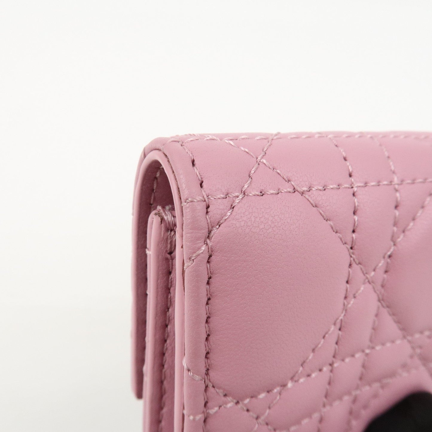 Christian Dior Cannage Logo Leather Bi-fold Compact Wallet【Pre-order】