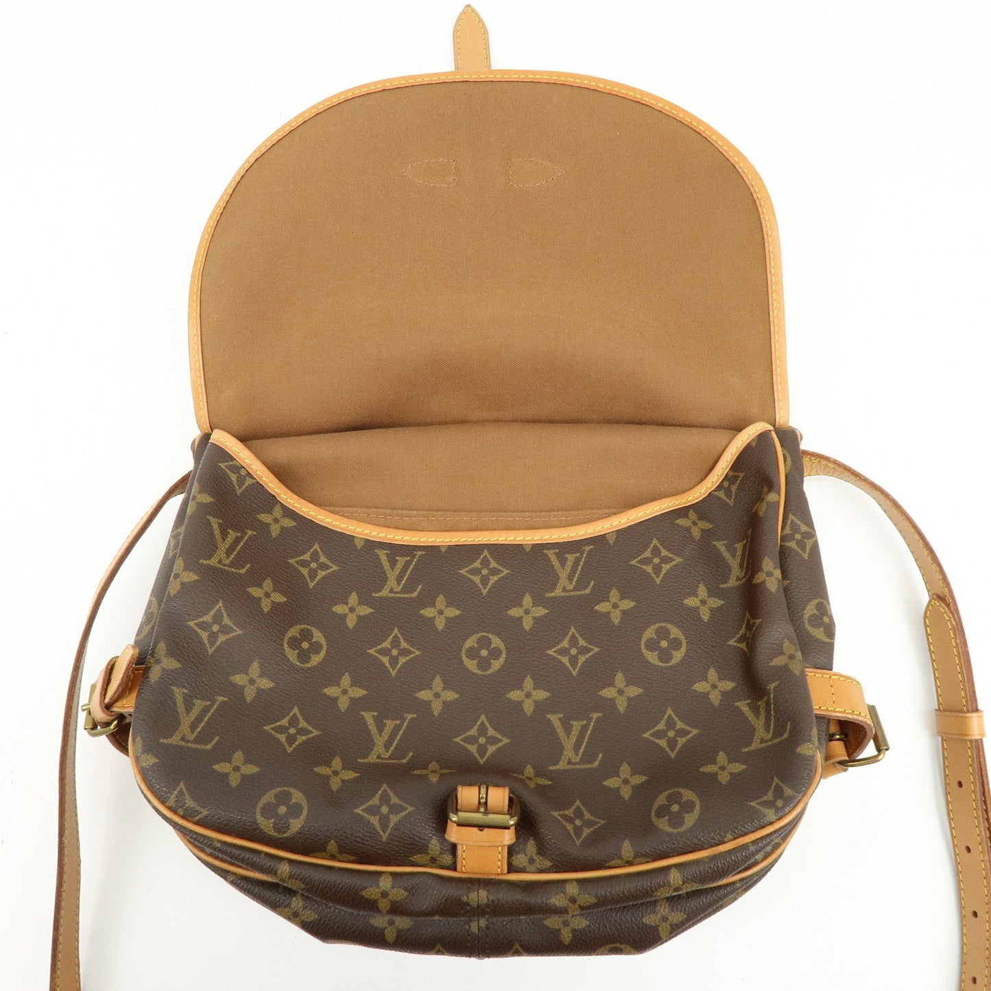 Louis Vuitton Monogram Saumur 30 Canvas Shoulder Bag Brown M42256【Pre-order】