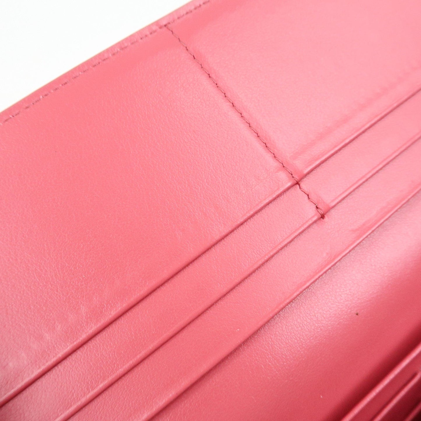 Prada Saffiano Leather Flap Bi-Fold Long Wallet Pink Beige 1MH132【Pre-order】