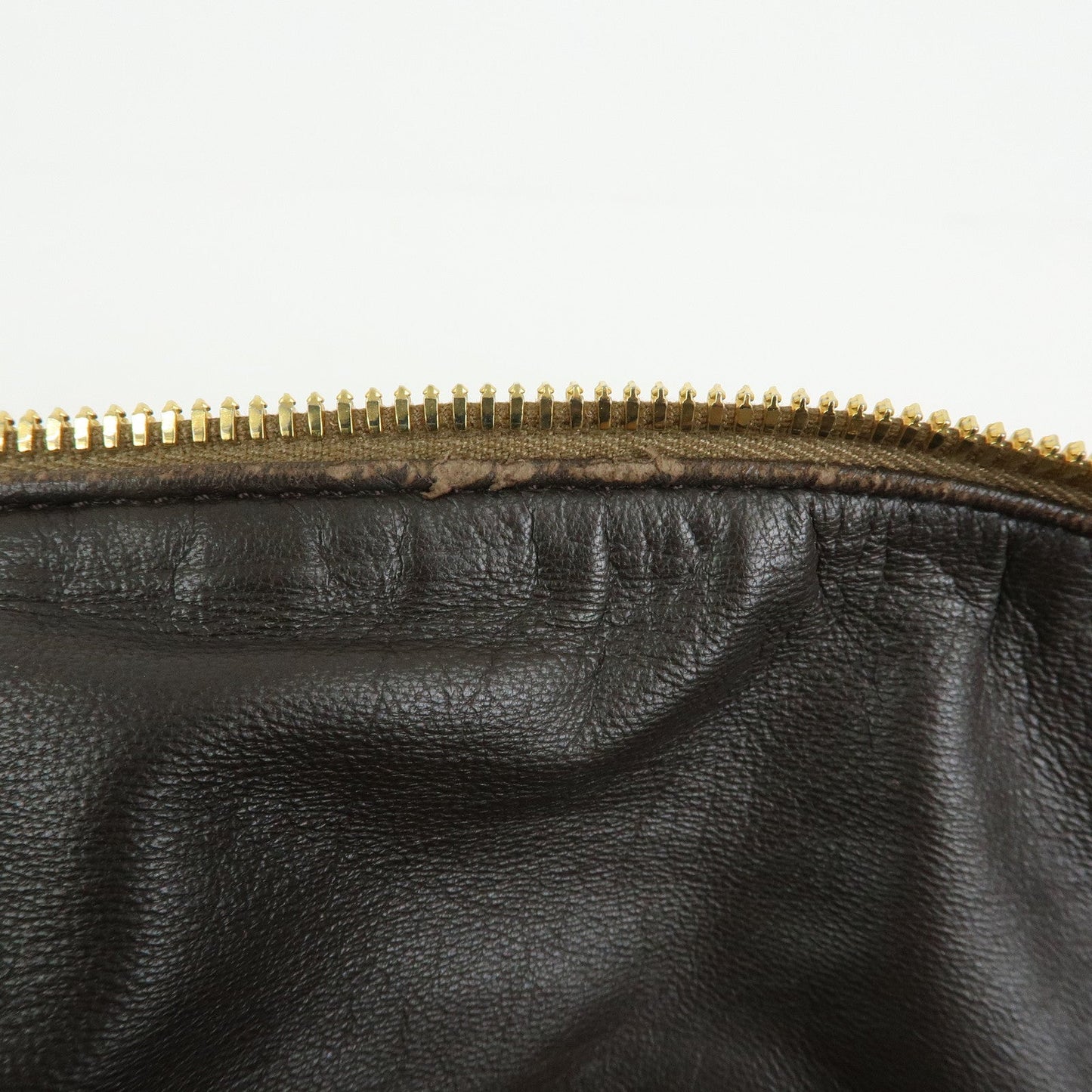 Prada Logo Leather Boston Bag Hand Bag Travel Bag Brown【Pre-order】