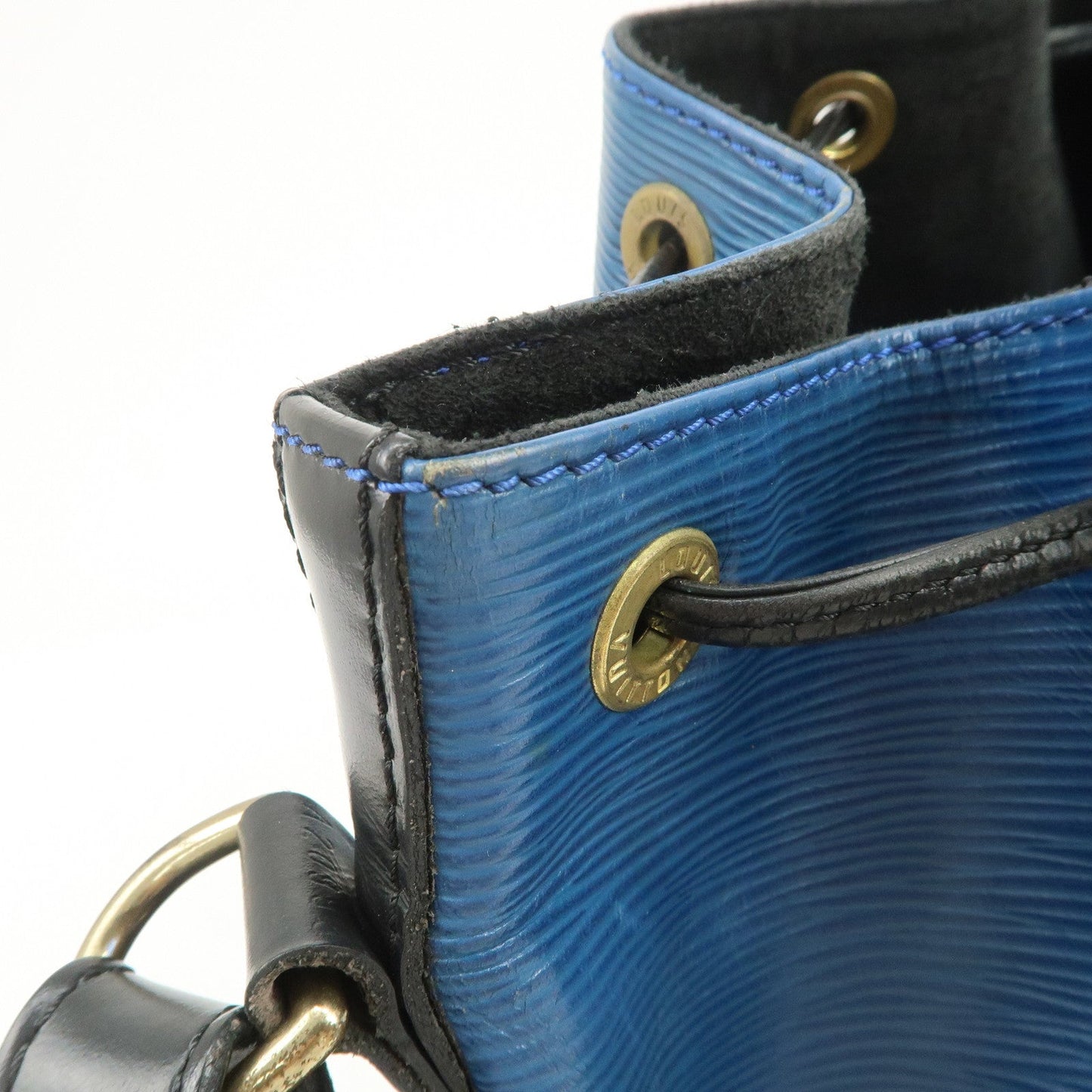 Louis Vuitton Epi Petit Noe Bi-color Shoulder Bag Noir Blue M44152【Pre-order】