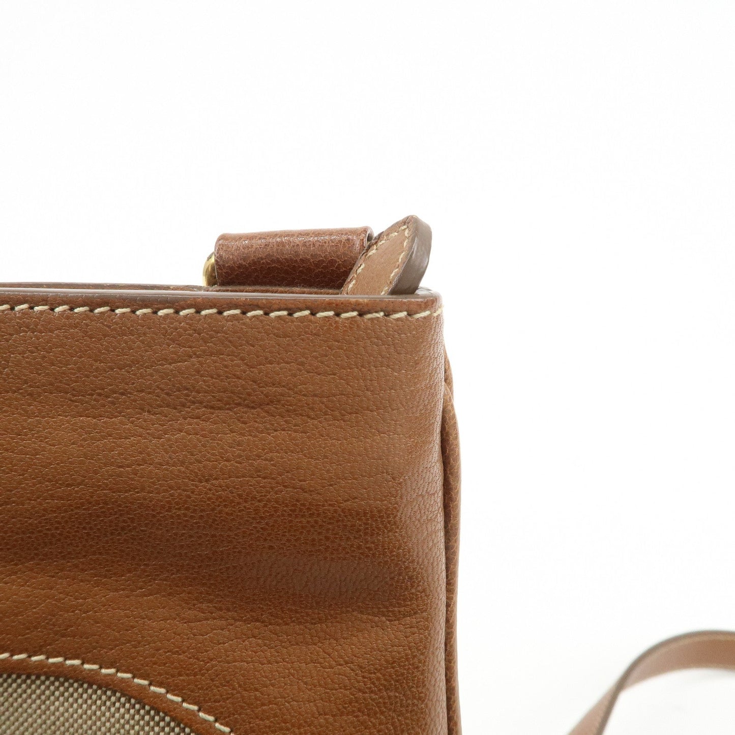 Prada Logo Jacquard Leather Shoulder Bag Crossbody Bag Beige Brown【Pre-order】