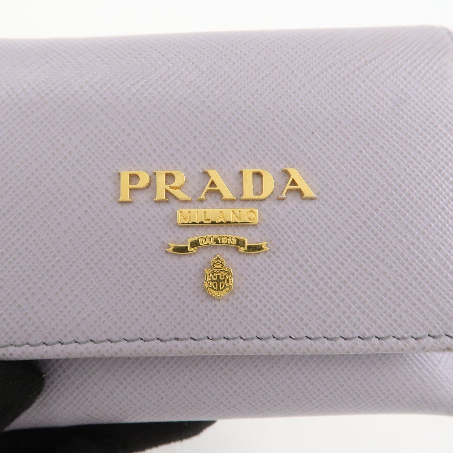 Prada Saffiano Leather Tri-fold Compact Wallet Light Purple 1MH043【Pre-order】