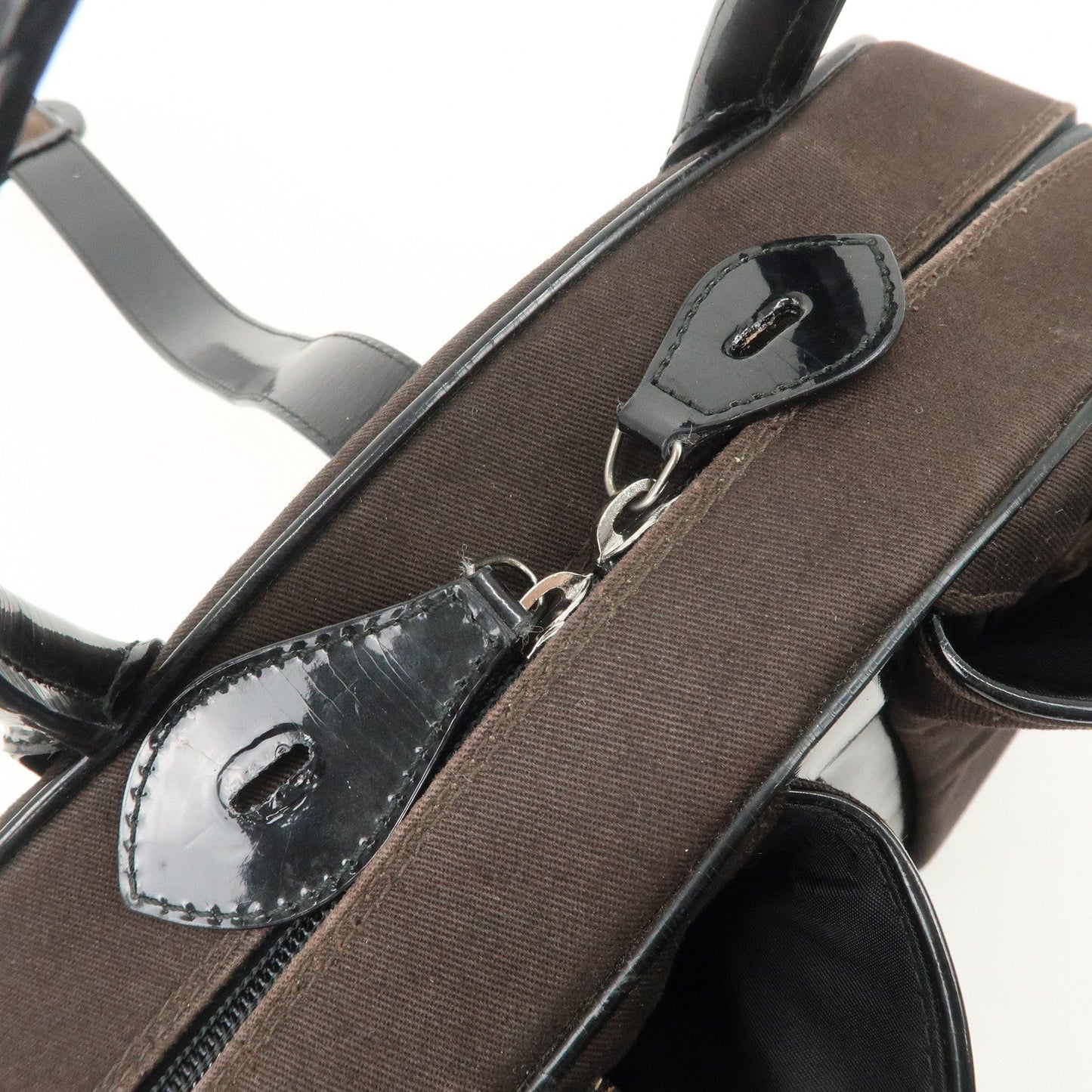 Christian Dior Double Saddle Canvas Patent Leather Hand Bag【Pre-order】