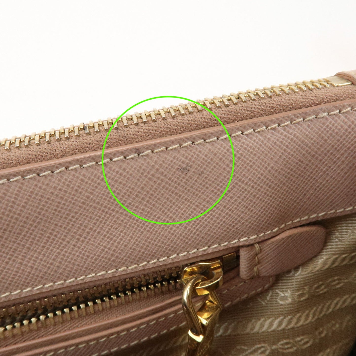 Prada Traingle Logo Galleria 2Way Bag Hand Bag Pink Beige1BA863【Pre-order】