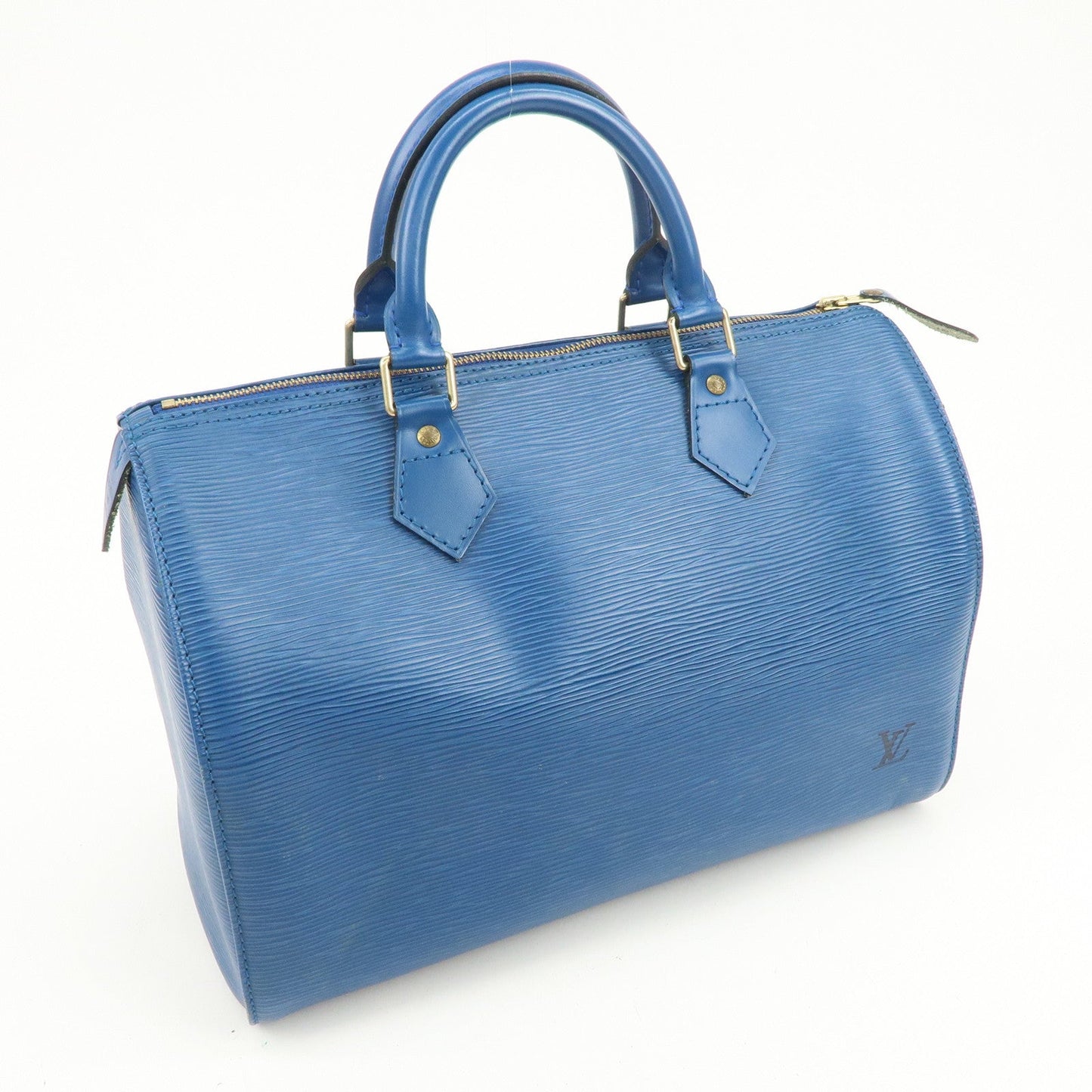Louis Vuitton Epi Speedy 30 Hand Bag Boston Bag Toledo Blue M43005【Pre-order】