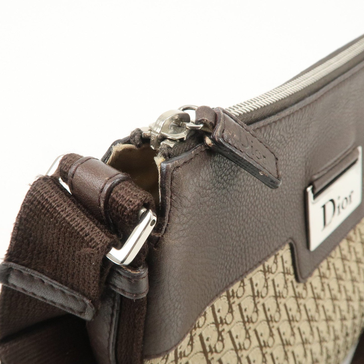 Christian Dior Street Chic Trotter Canvas Leather Shoulder Bag【Pre-order】