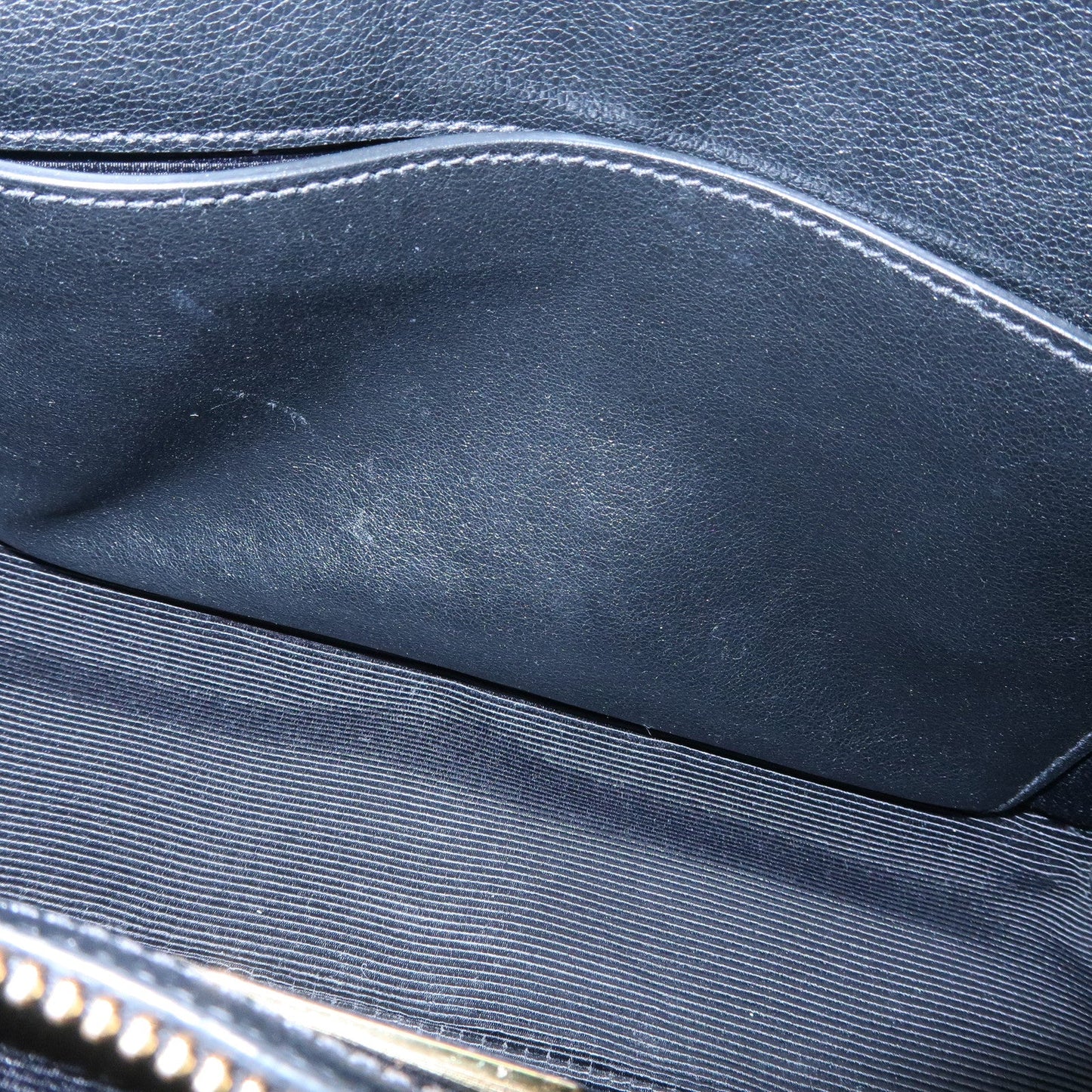 Prada Leather 2Way Bag Hand Bag Black Gold Hardware Used【Pre-order】