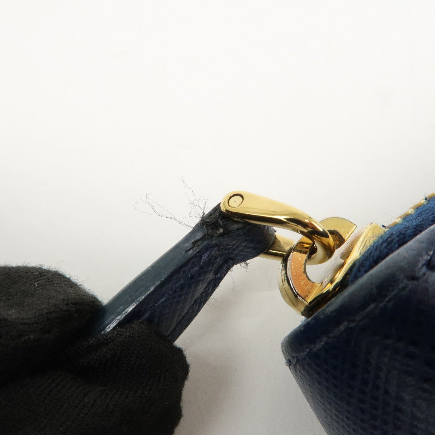 Prada Triangle Logo Saffiano Leather Zippy Long Wallet Navy 1ML506【Pre-order】