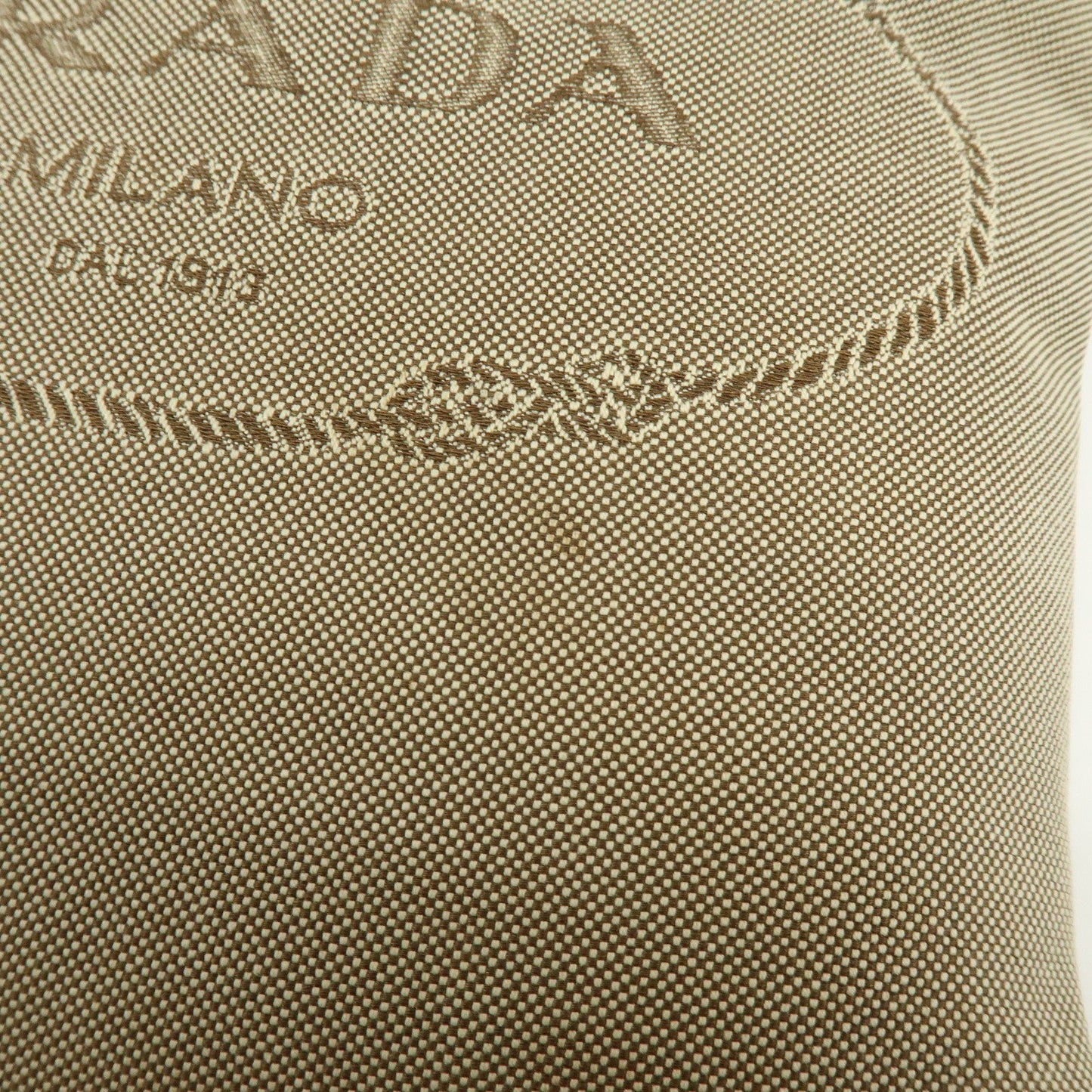 Prada Logo Jacquard Leather Shoulder Bag Crossbody Bag Beige【Pre-order】
