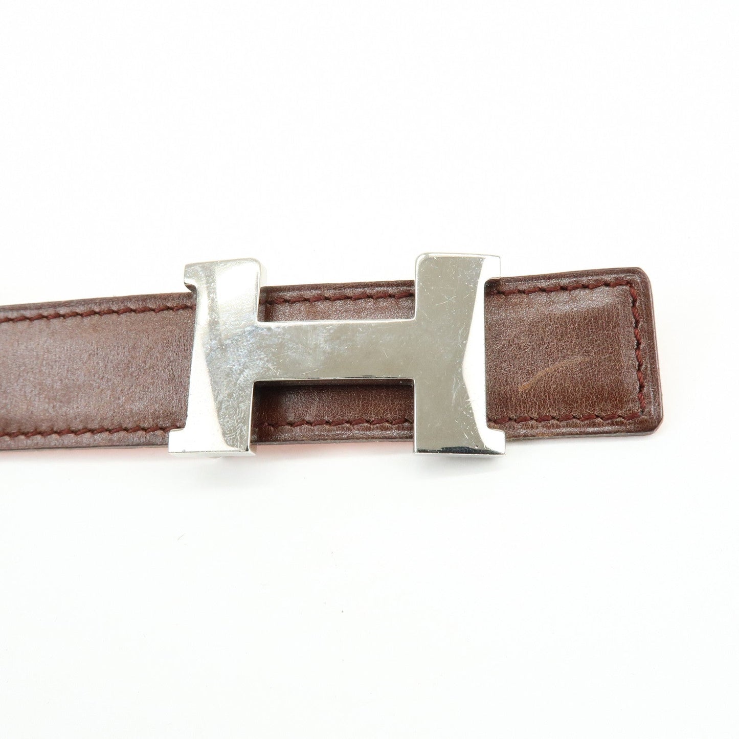 Hermes Leather H Buckle □B Stamped Reversible Constance Belt【Pre-order】