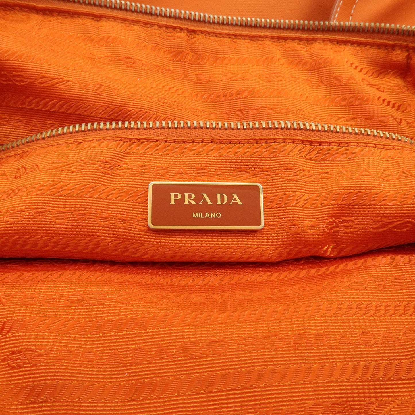 Prada Nylon Saffiano Leather Tote Bag Hand Bag Orange【Pre-order】