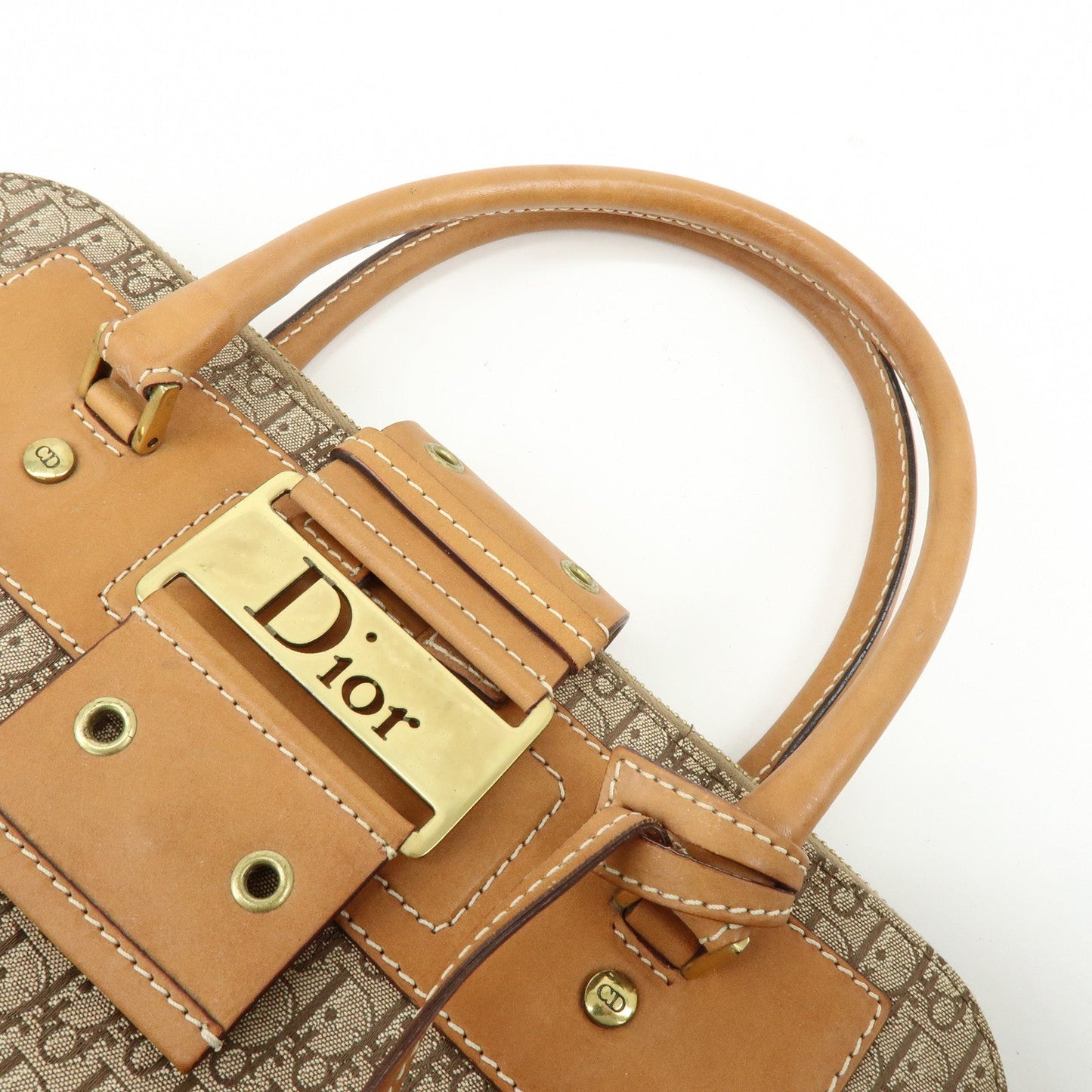 Christian Dior Trotter Street Chic Jacquard Canvas Leather Hand Bag【Pre-order】