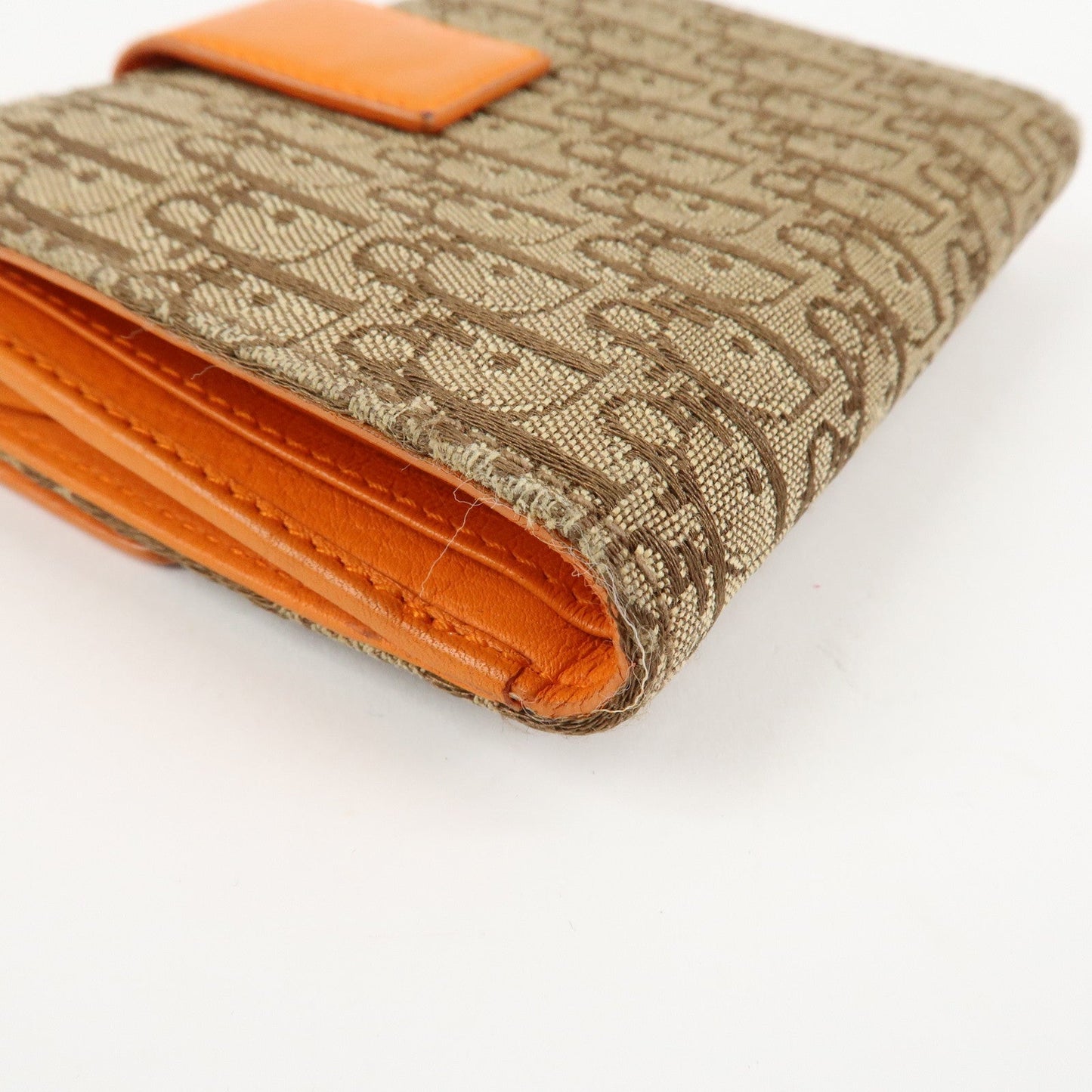 Christian Dior Street Chic Trotter Canvas Leather W Hook Trifold Wallet【Pre-order】