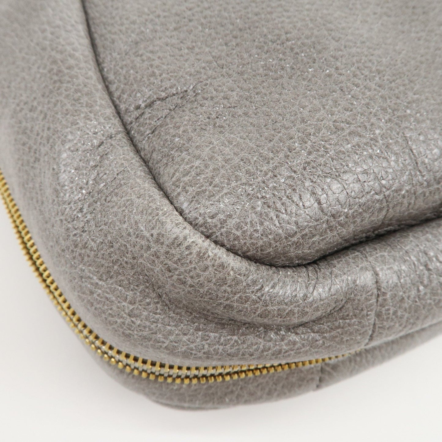 Prada Logo Leather 2Way Bag Hand Bag Shoulder Bag Gray BN1695【Pre-order】