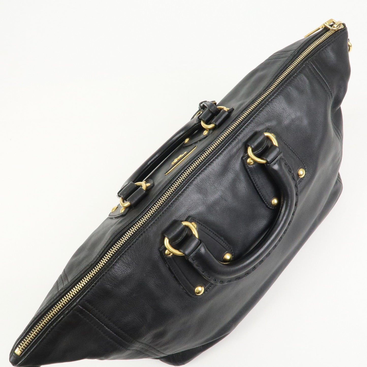 Prada Triangle Logo Leather 2 Way Bag Hand Bag Shoulder Bag BL0685【Pre-order】
