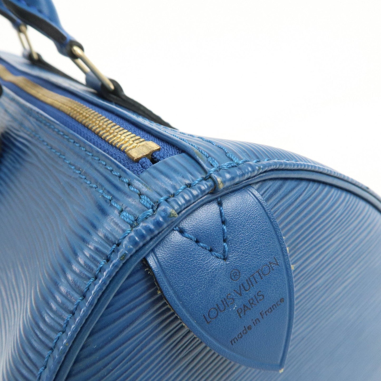 Louis Vuitton Epi Speedy 30 Hand Bag Boston Bag Toledo Blue M43005【Pre-order】