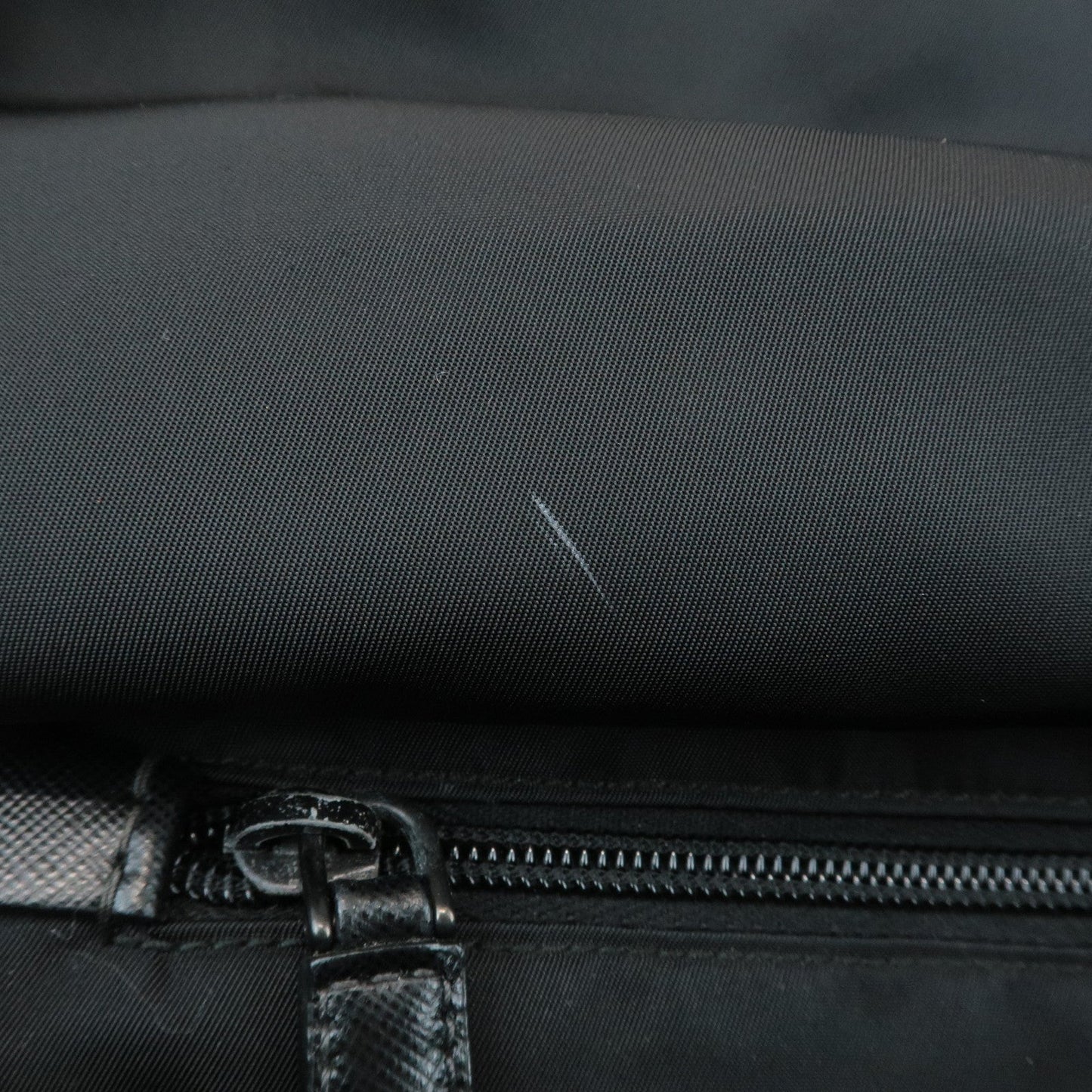 Prada Triangle Logo Nylon Camouflage Shoulder Bag Black Gray Navy Used【Pre-order】