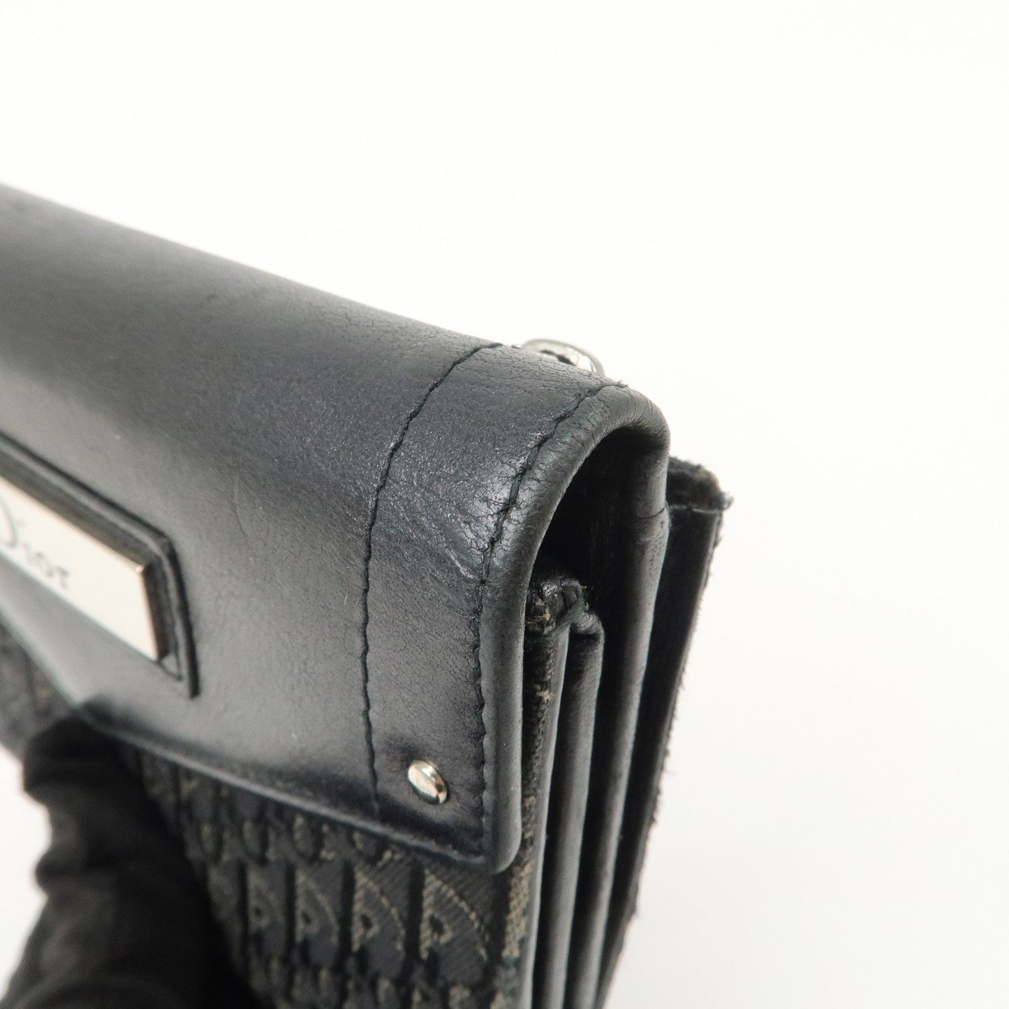 Christian Dior Trotter Leather Canvas Tri-Hold Wallet【Pre-order】