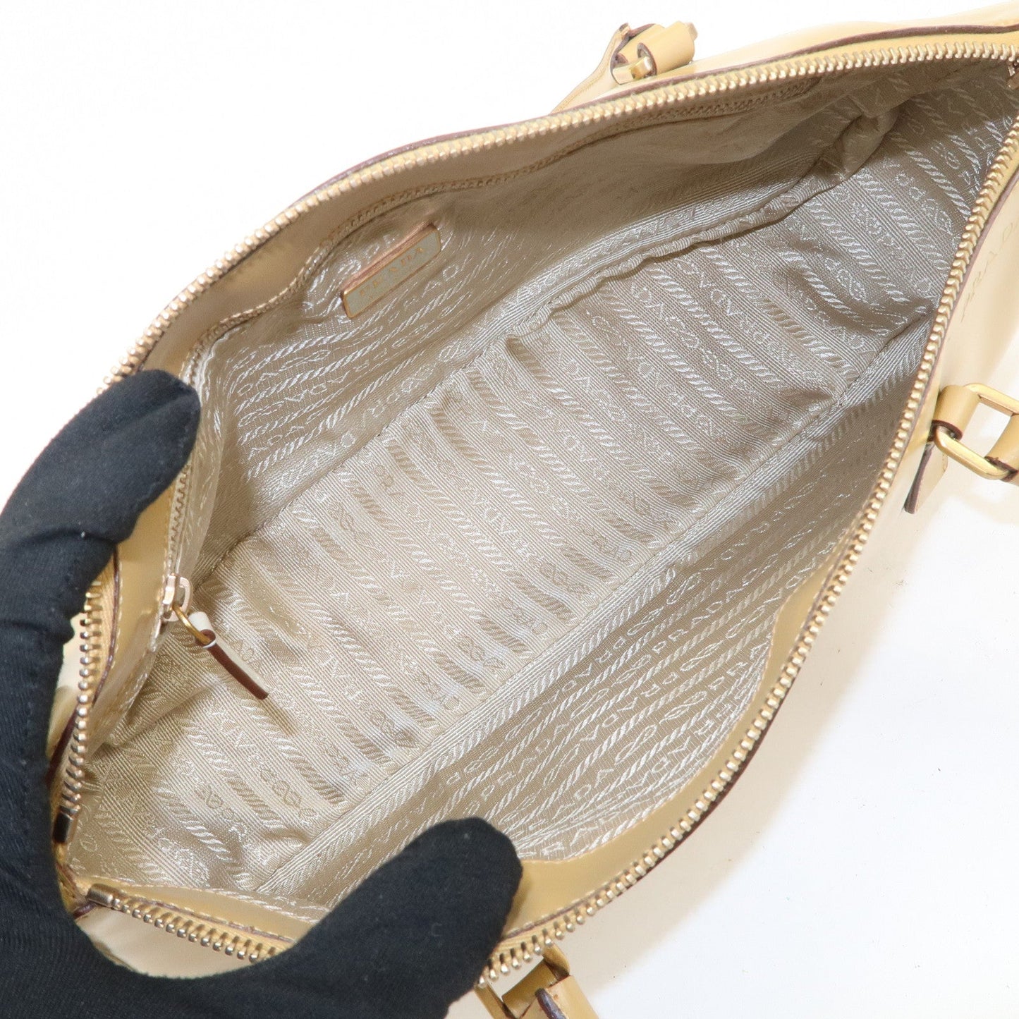 Prada Leather Shoulder Bag Hand Bag Light Brown【Pre-order】