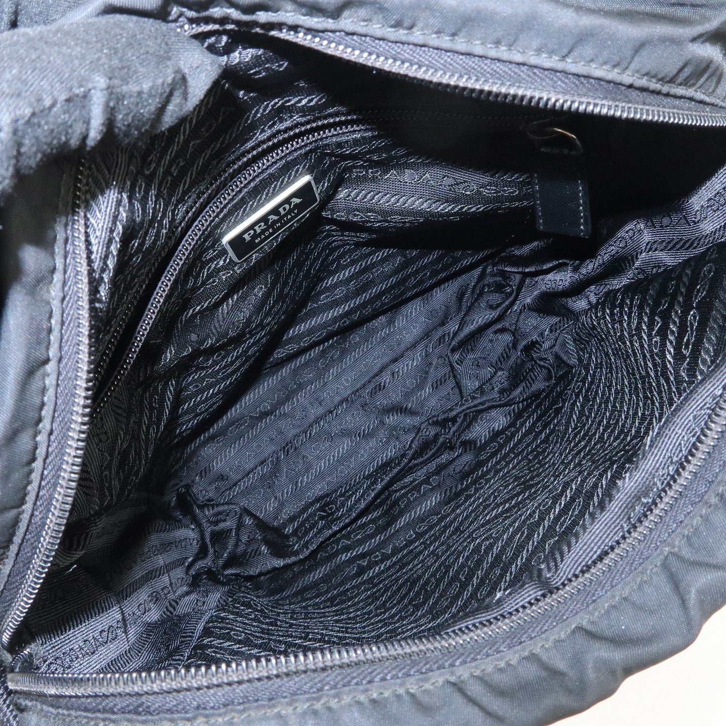 Prada Logo Nylon Leather Shoulder Bag Crossbody Bag Black BT0421【Pre-order】