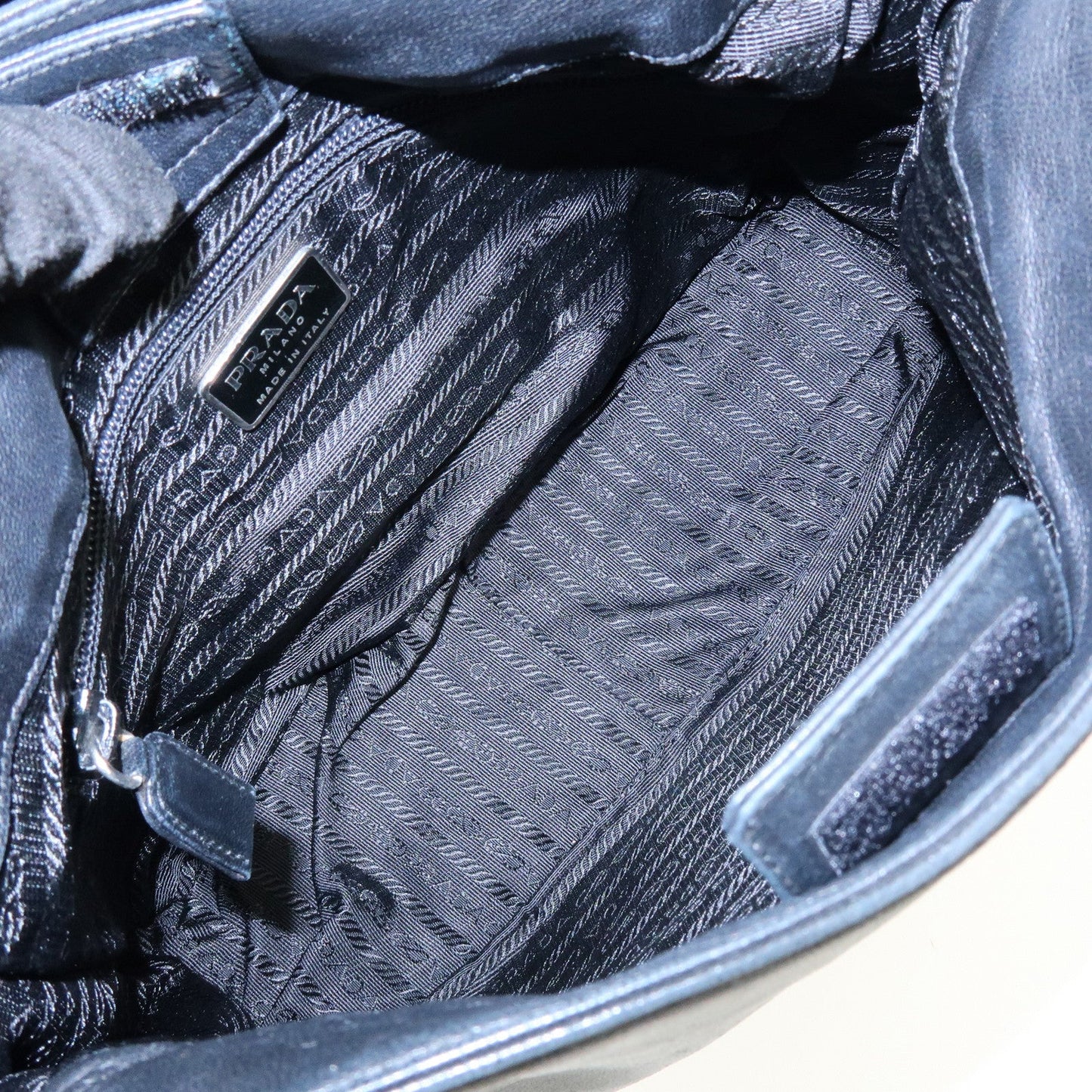 Prada Leather Plastic Hobo Shoulder Bag Hand Bag Black【Pre-order】