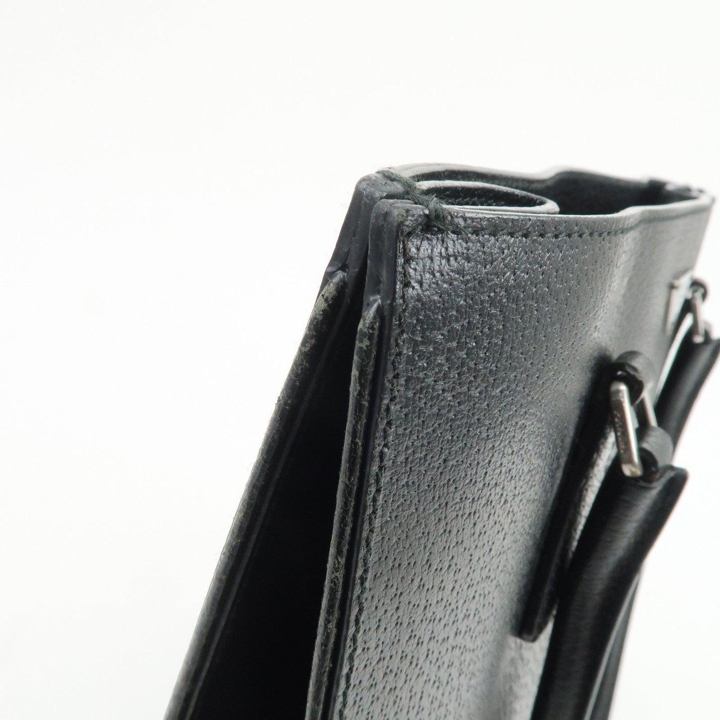 Prada Triangle Logo Leather Tote Bag Shoulder Bag Black BR0394【Pre-order】
