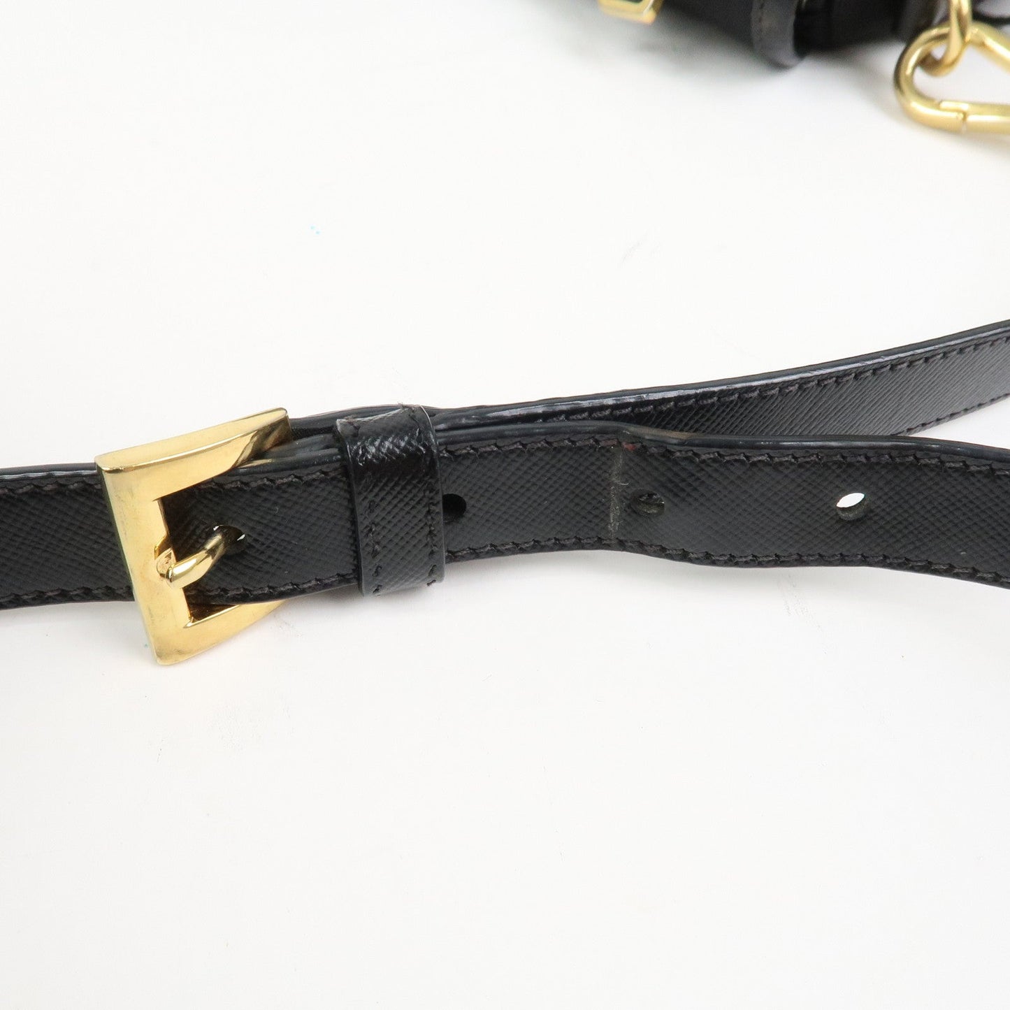 Prada Logo Nylon Saffiano Leather Shoulder Bag Crossbody Bag Black【Pre-order】