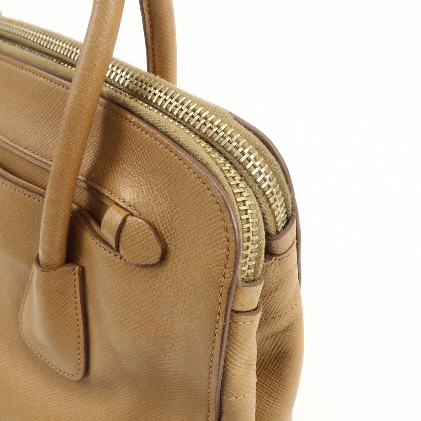 Prada Leather 2Way Bag Hand Bag Shoulder Bag Light Brown BN2572【Pre-order】