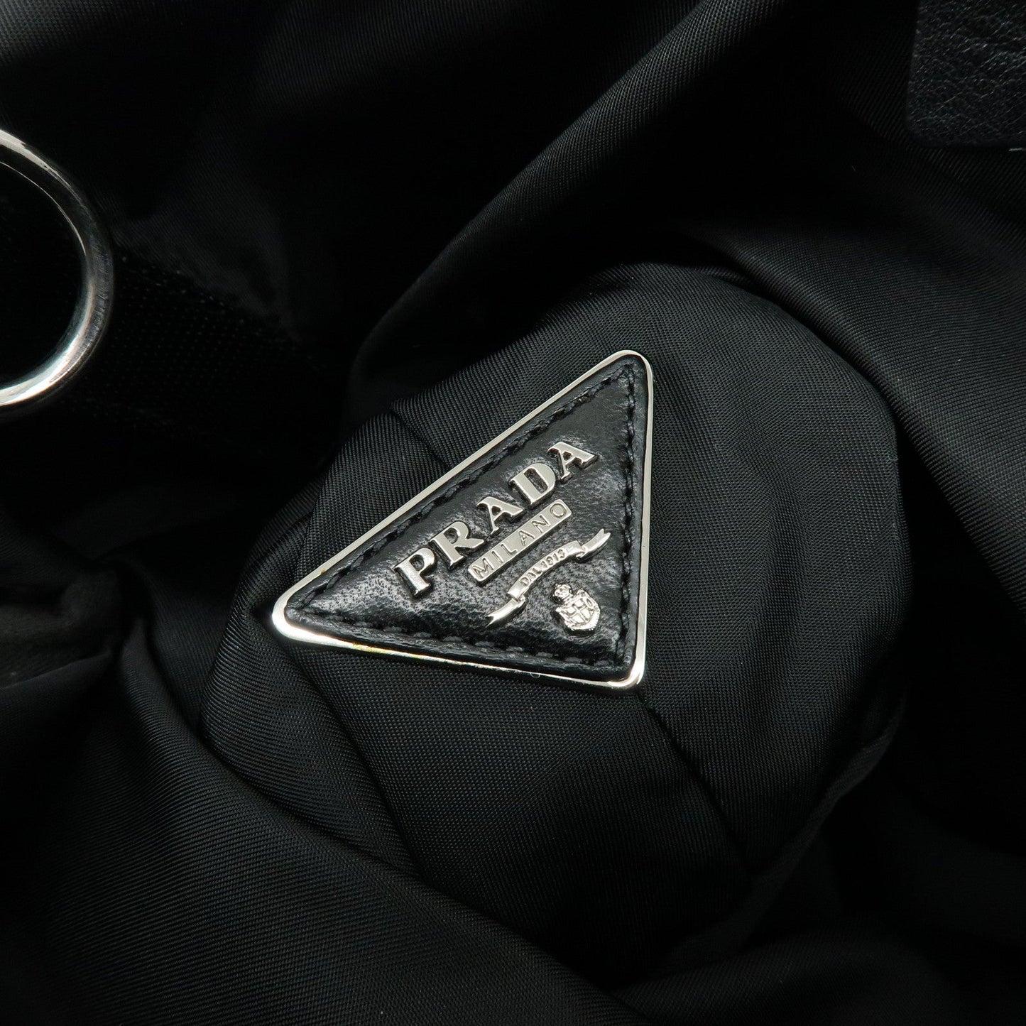 Prada Triangle Logo Plaid Nylon Leather 2Way Bag Hand Shoulder Bag【Pre-order】