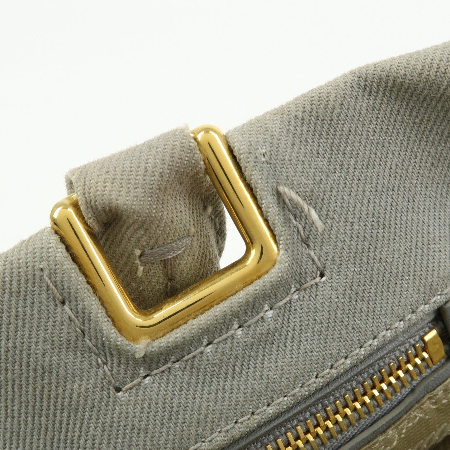 Prada Canapa Canvas 2Way Bag Hand Bag Shoulder Bag Gray BN2069【Pre-order】
