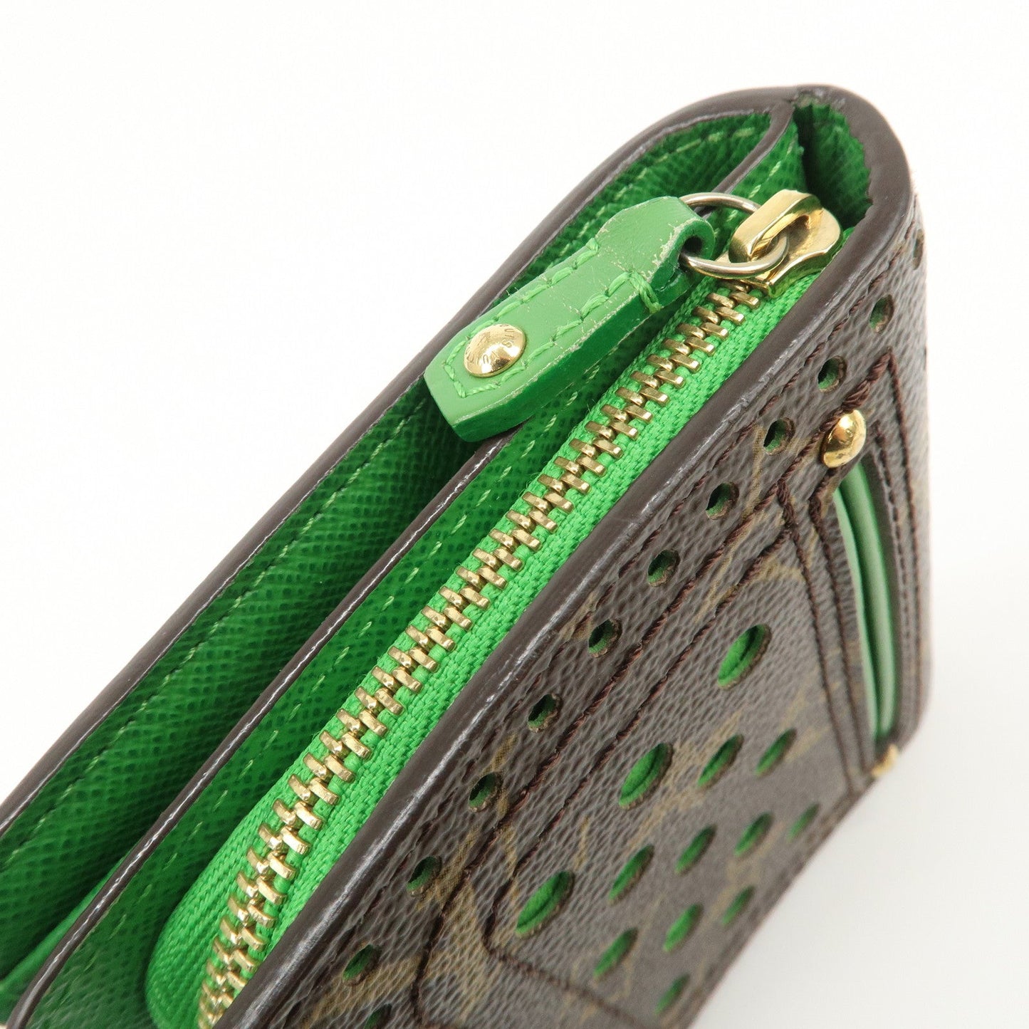 Louis Vuitton Monogram Perfor Compact Zip Bi-fold Wallet M95218【Pre-order】