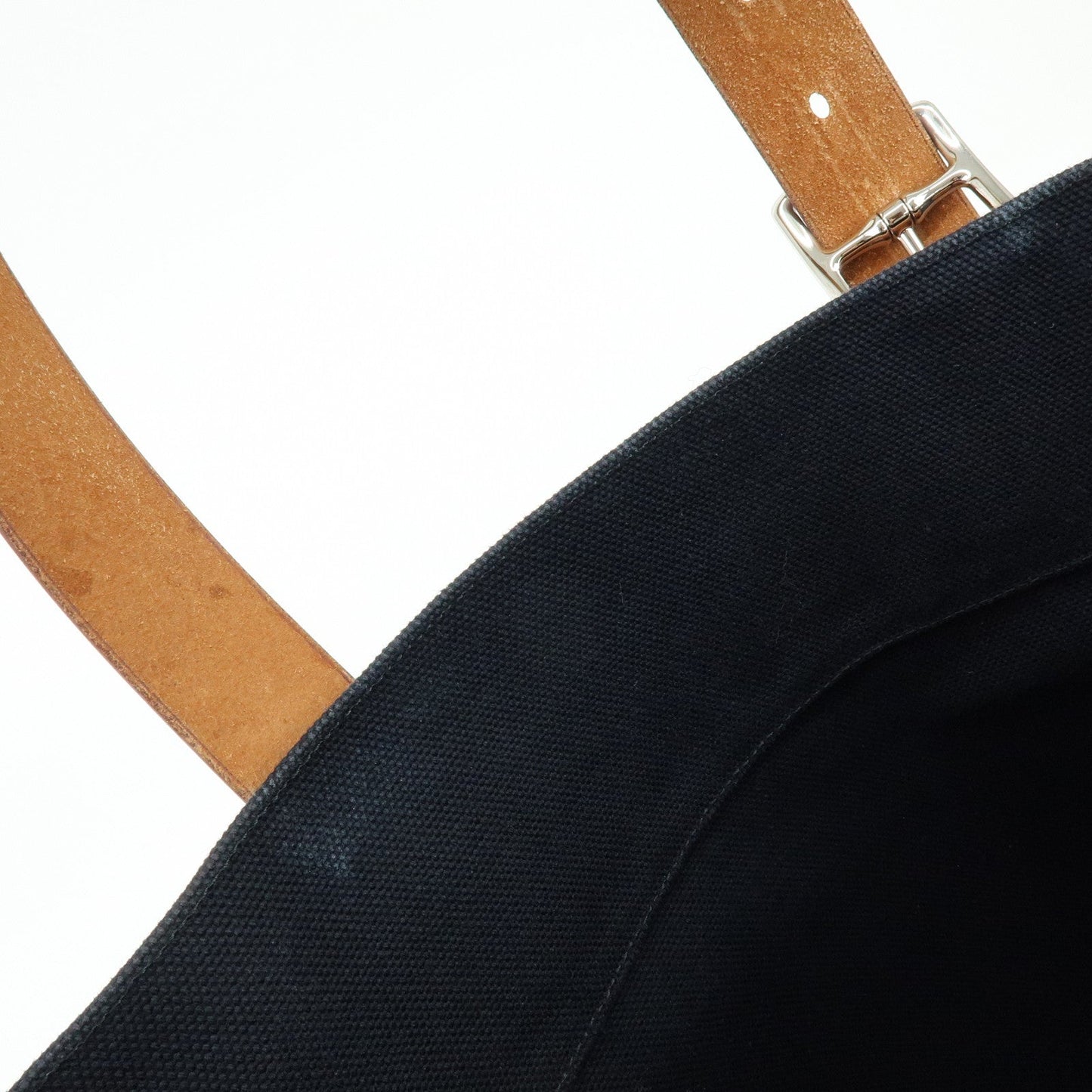 Hermes Étrivière 41 Veau Tadelakt Toile Goéland Canvas Tote Bag【Pre-order】