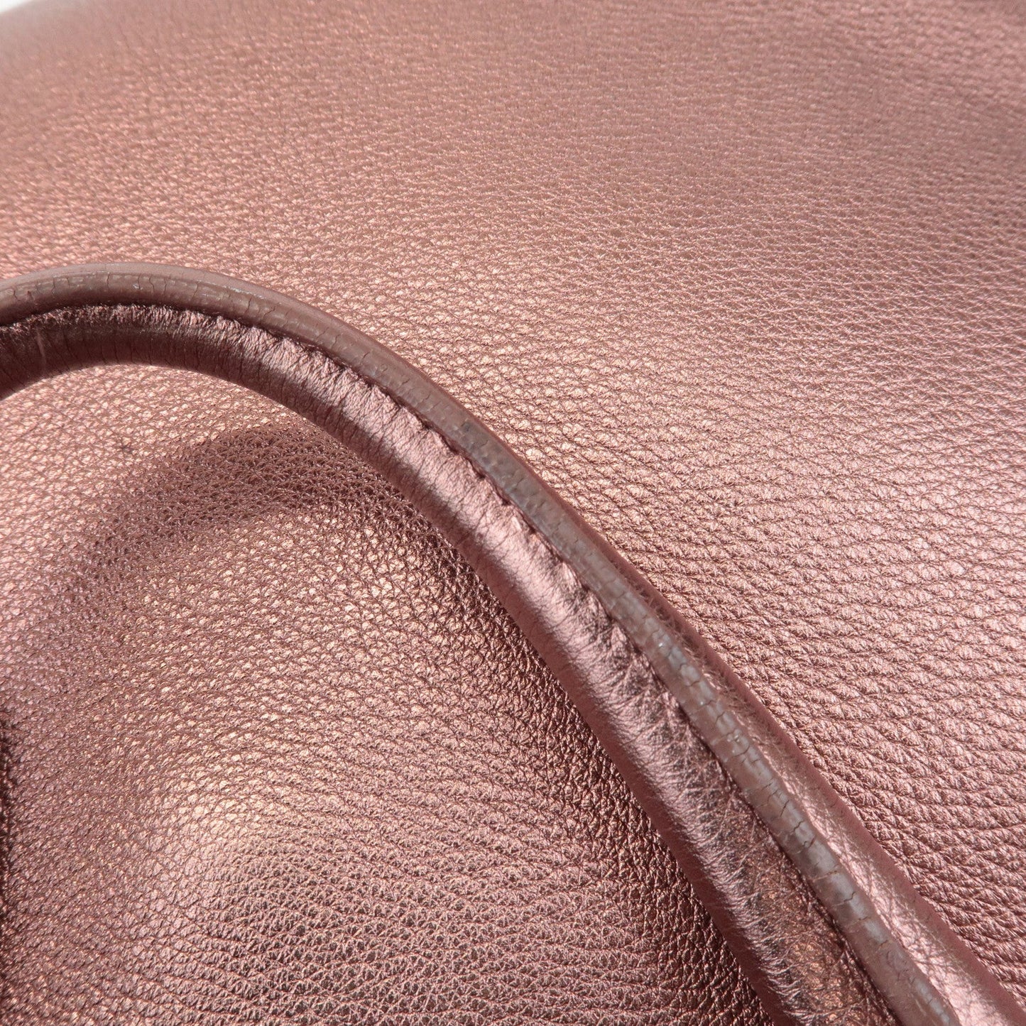 Prada Leather 2Way Tote Bag Shoulder Bag Metallic Pink BN1713 Used【Pre-order】