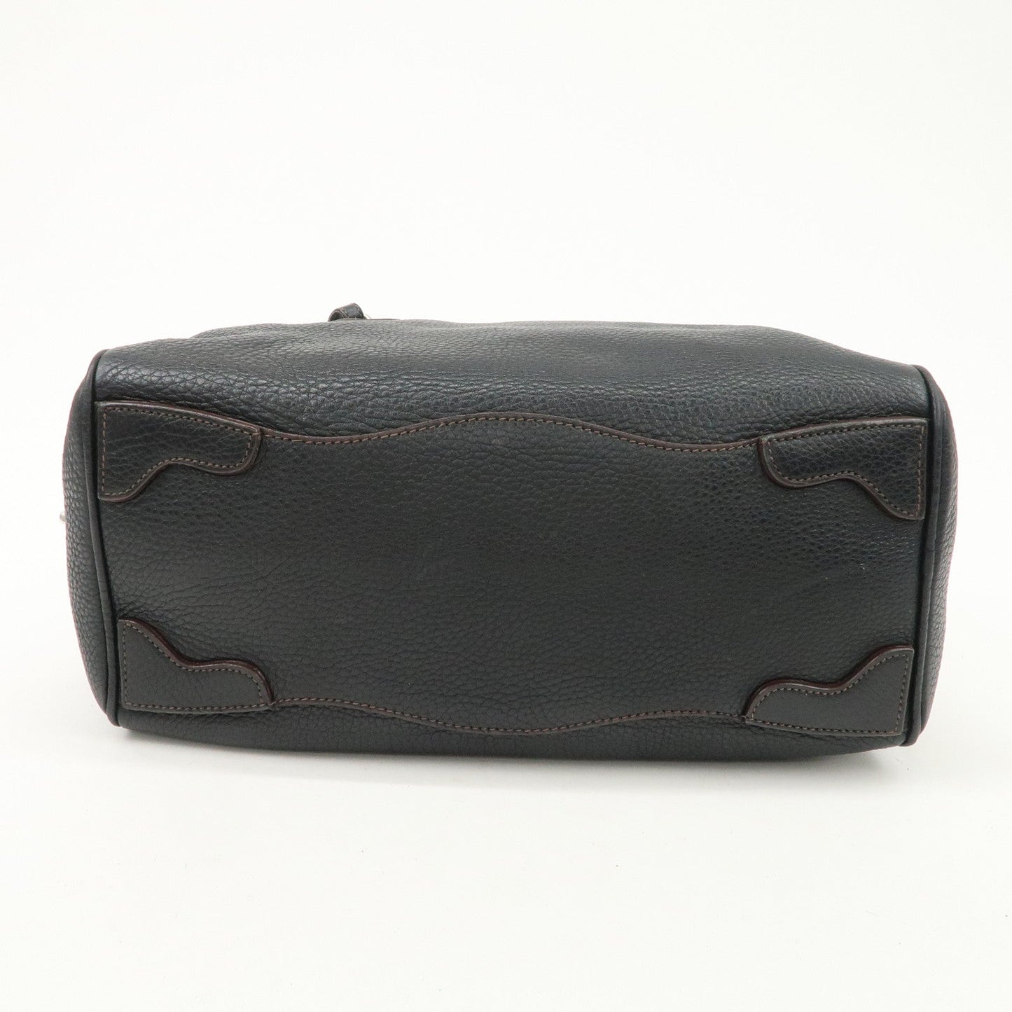 Prada Logo Leather Hand Bag Mini Boston Bag Black BL0471 Used【Pre-order】