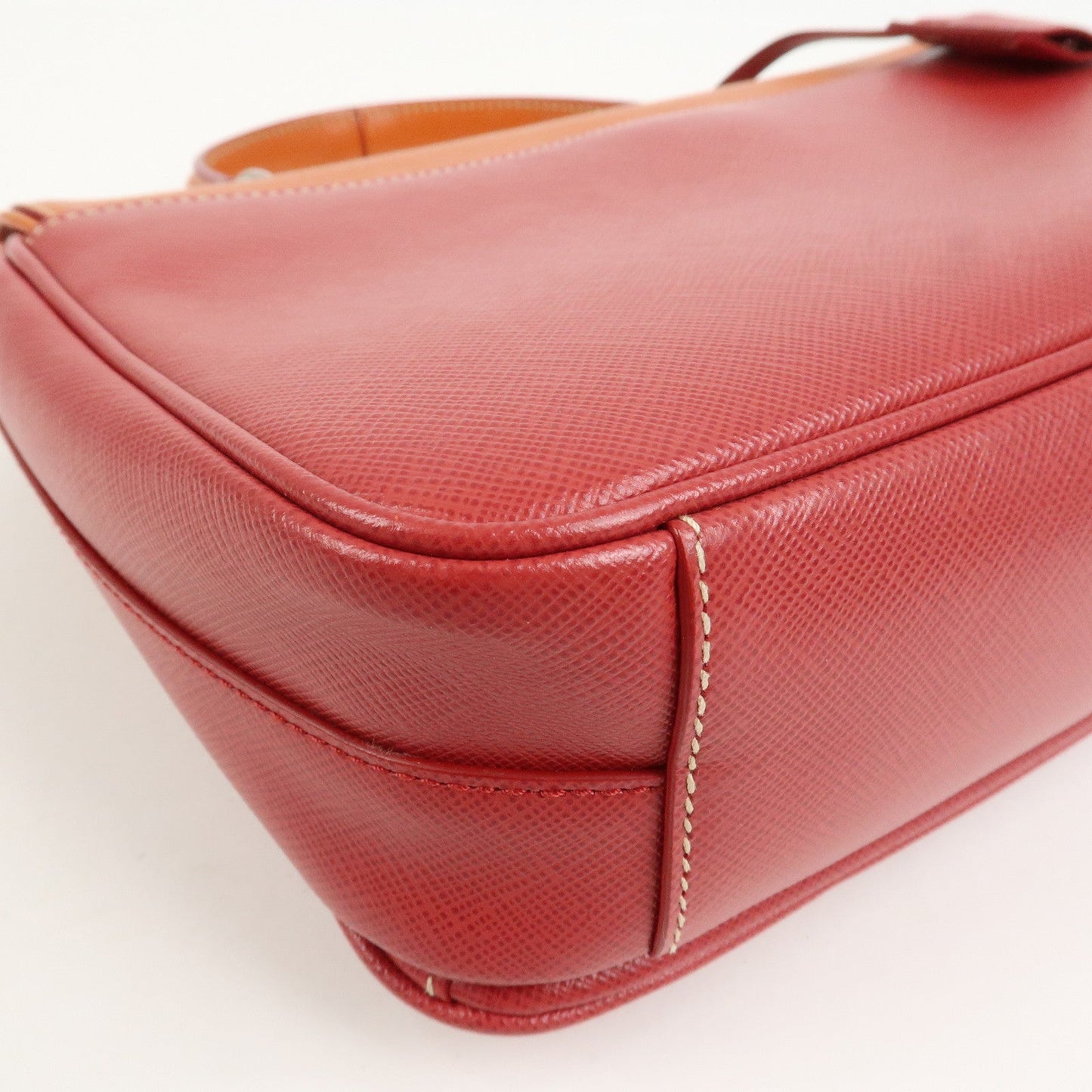 Prada Saffiano Leather 2 Way Bag Tote Bag Shoulder Bag Orange Red【Pre-order】