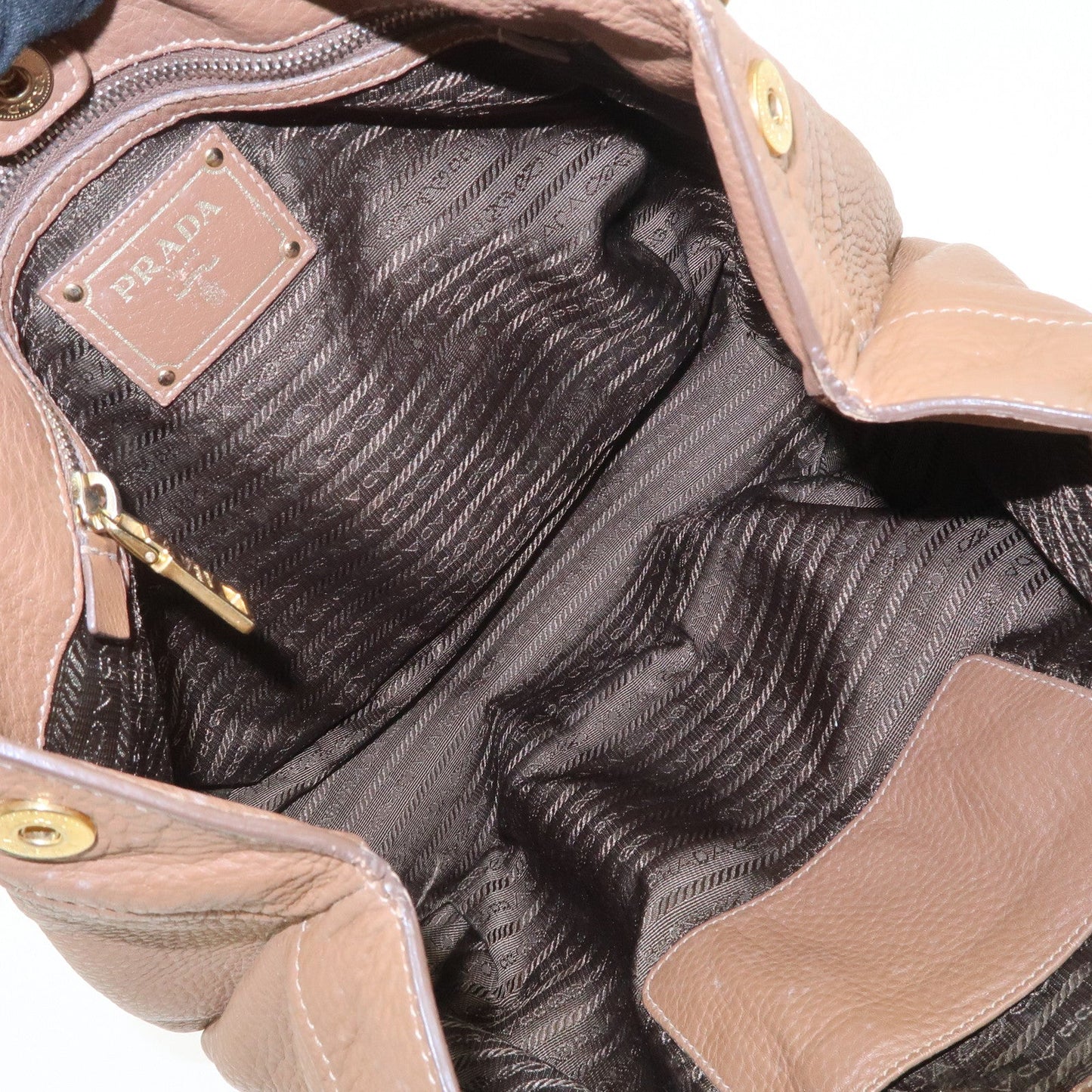 Prada Calf Leather 2Way Bag Hand Bag Shoulder Bag Brown【Pre-order】