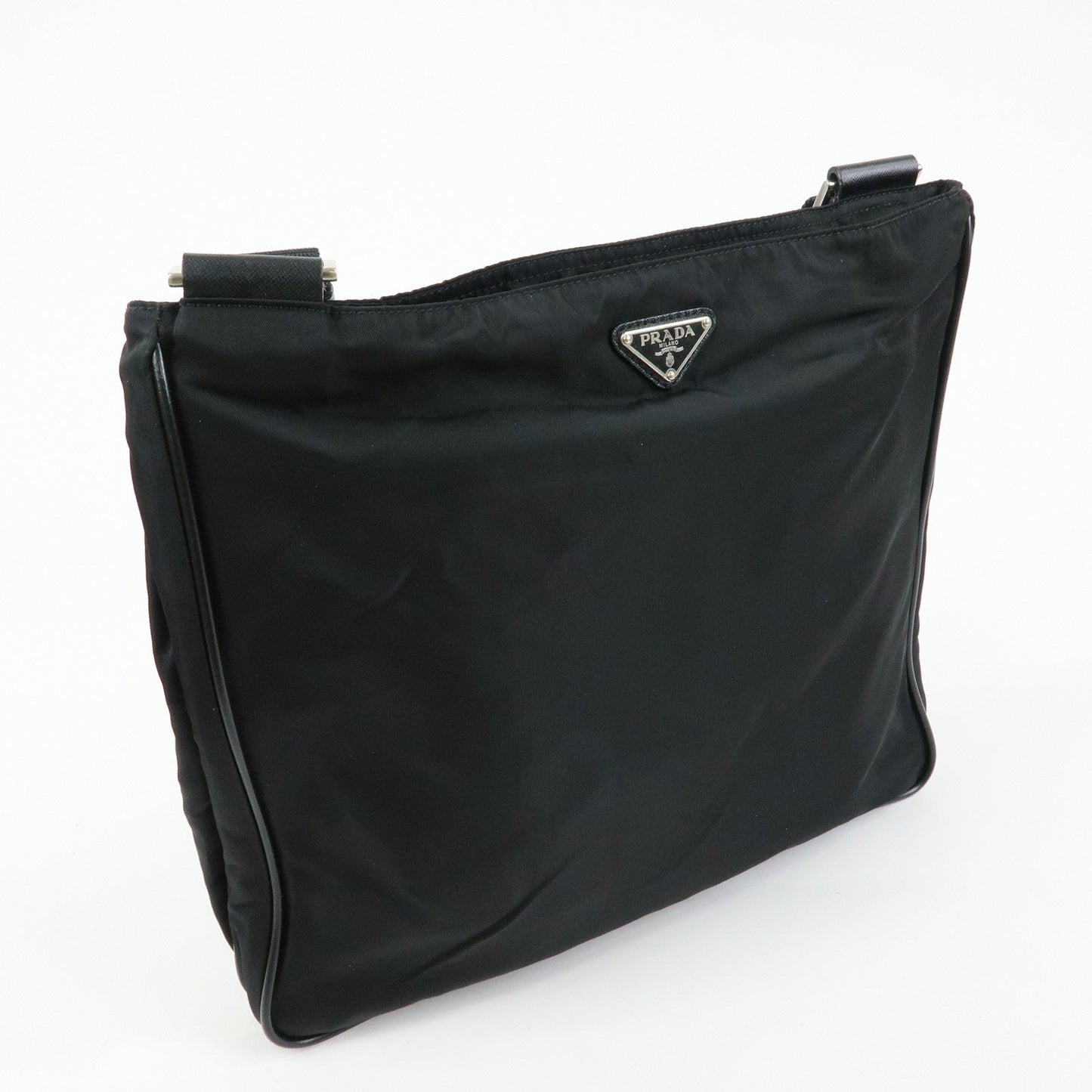 Prada Triangle Logo Nylon Shoulder Bag Crossbody Bag Black【Pre-order】