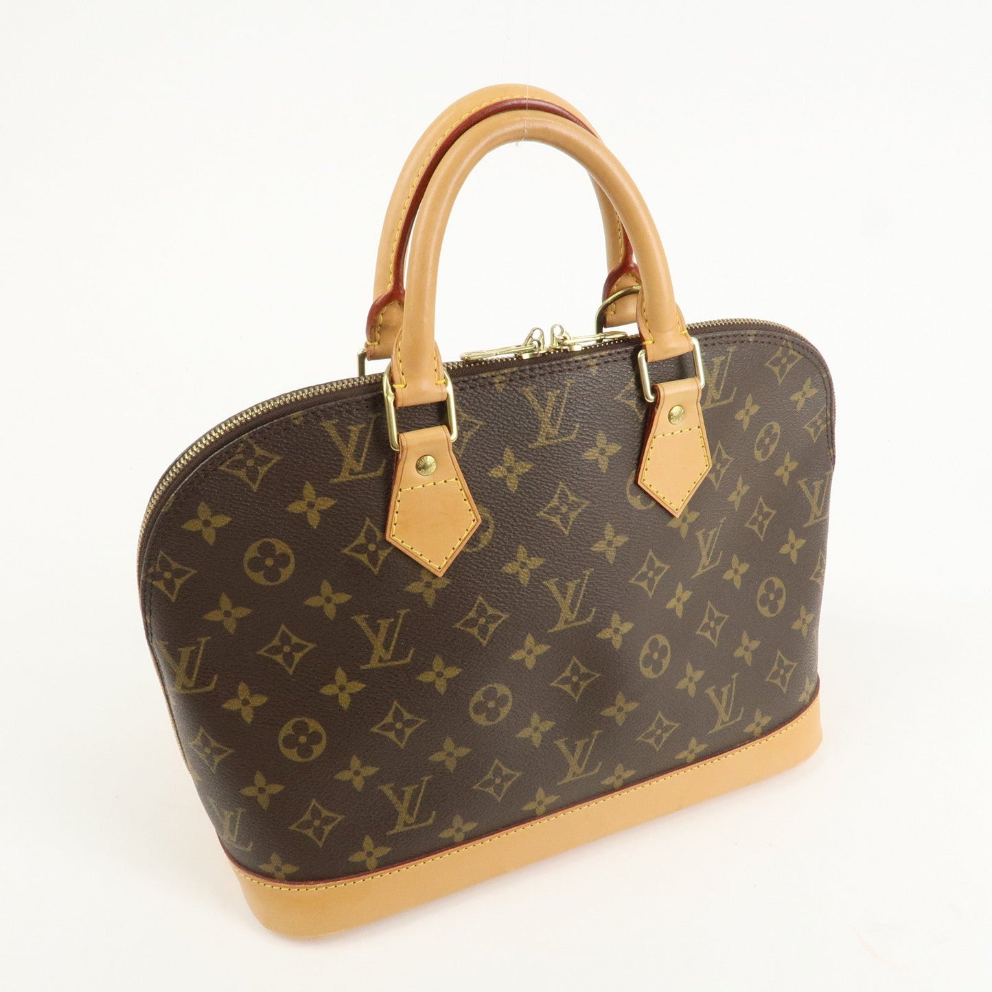 Louis Vuitton Monogram Canvas Alma Hand Bag Brown M51130 Used【Pre-order】