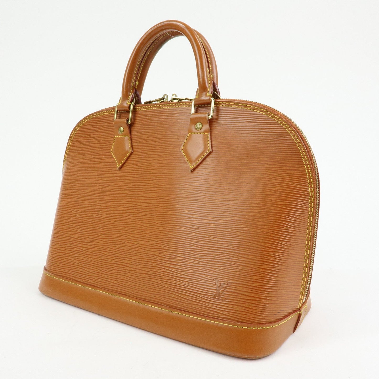 Louis Vuitton Epi Alma PM Lether Hand Bag Zipang Gold M52148【Pre-order】