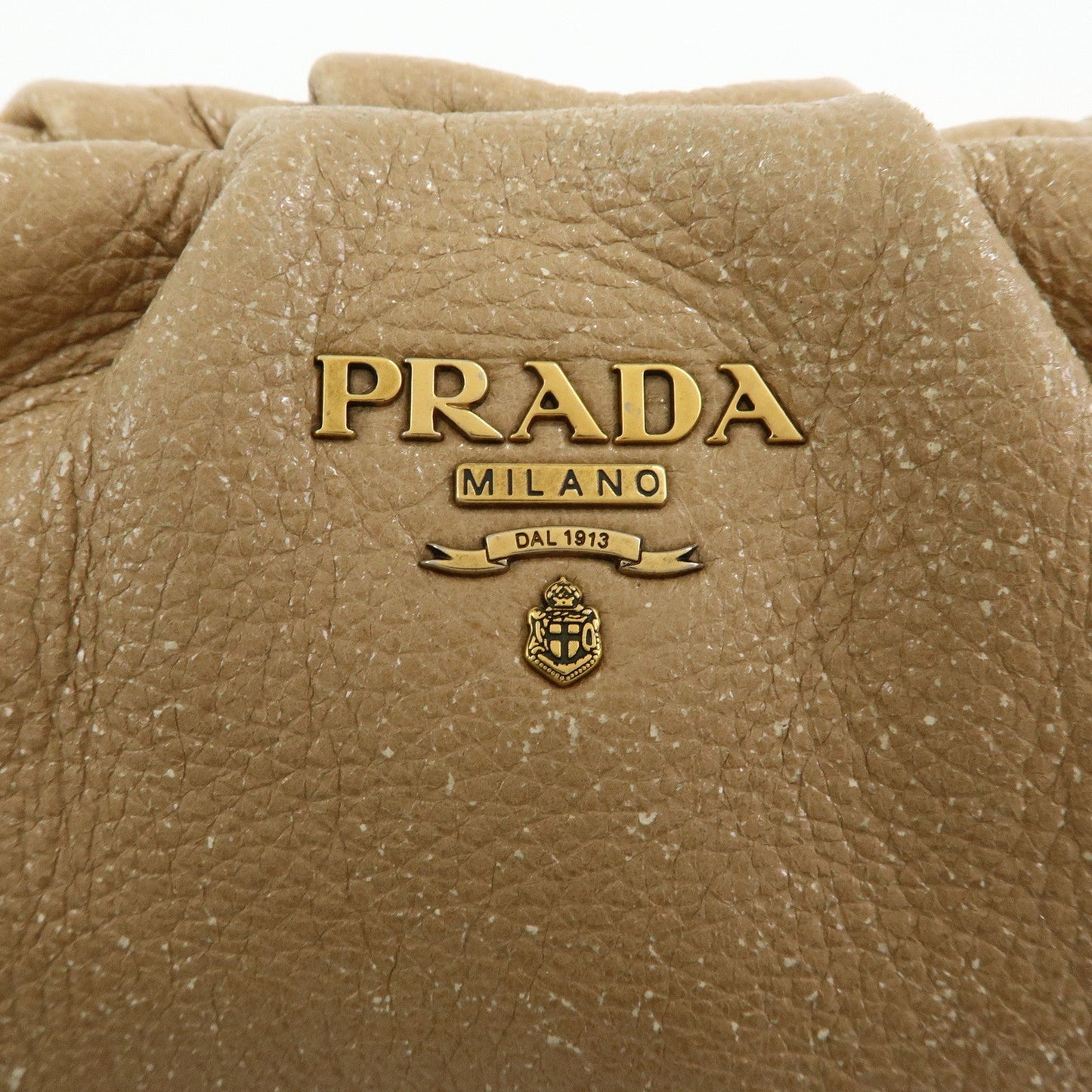Prada Logo Leather Chain One Shoulder Bag Light Brown BR4243【Pre-order】