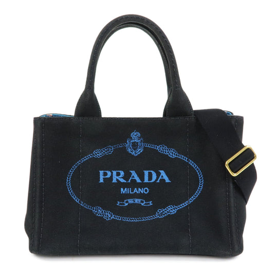 Prada Triangle Logo Canapa Mini Canvas 2Way Bag Hand Bag 1BG439【Pre-order】
