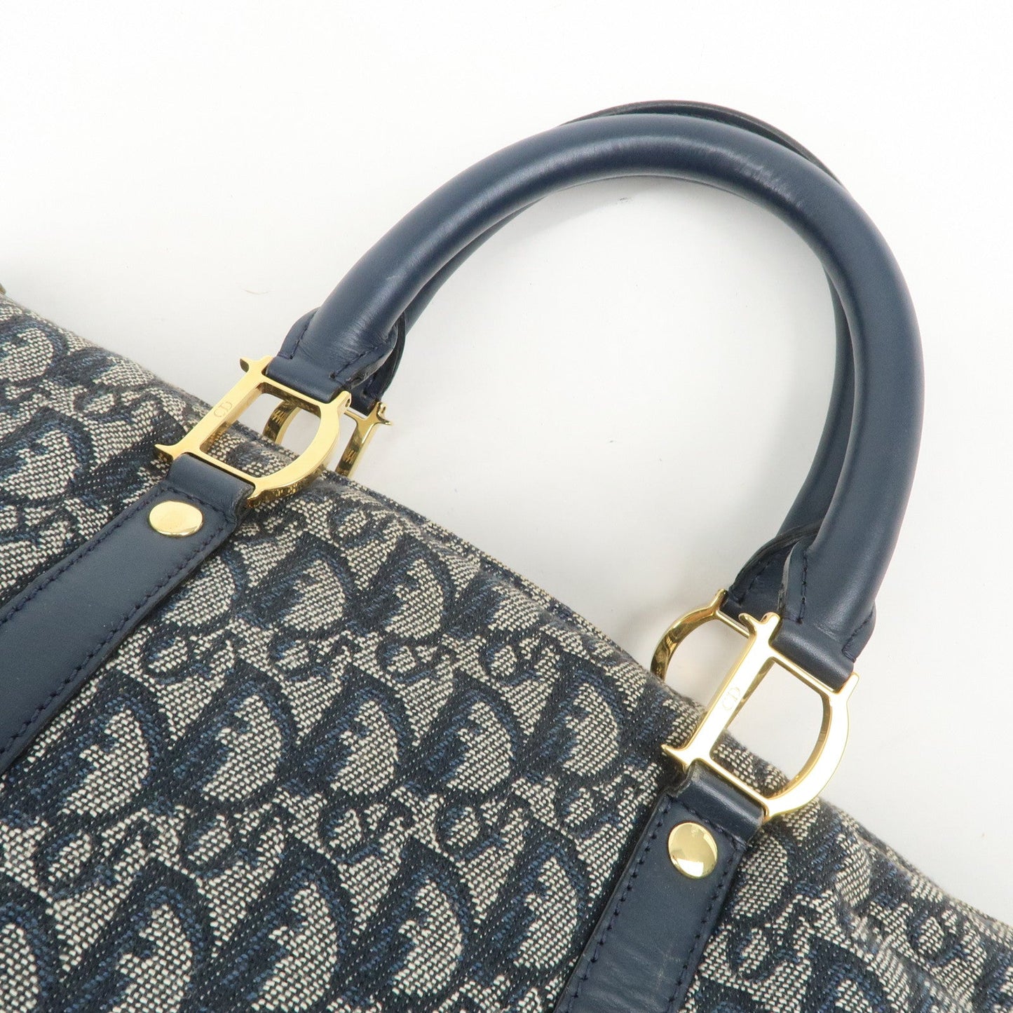 Christian Dior Trotter Jacquard Canvas Leather Boston Bag【Pre-order】