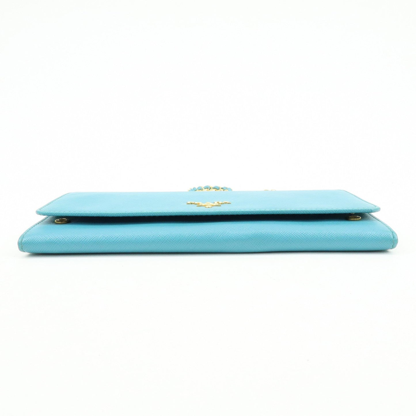 Prada Saffiano Leather Chain Wallet Shoulder Bag Blue 1M1290【Pre-order】