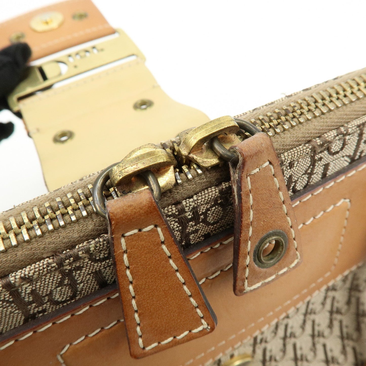 Christian Dior Trotter Street Chic Jacquard Canvas Leather Hand Bag【Pre-order】