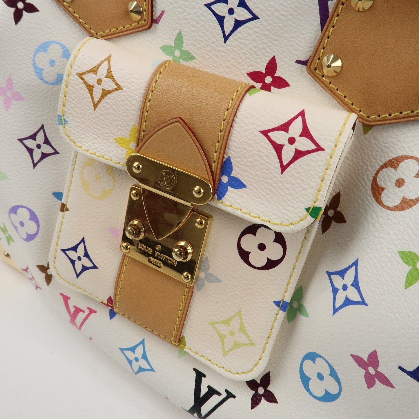 Louis Vuitton Monogram Multicolor Speedy 30 Hand Bag Blanc M92643【Pre-order】