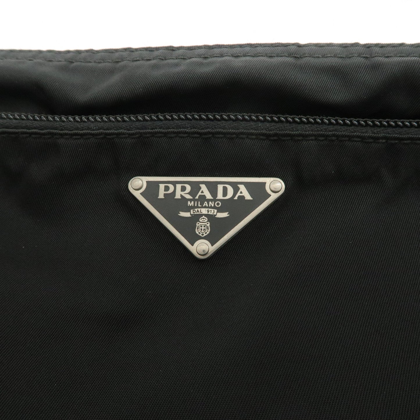 Prada Triangle Logo Nylon Leather Shoulder Bag Crossbody Bag Black【Pre-order】