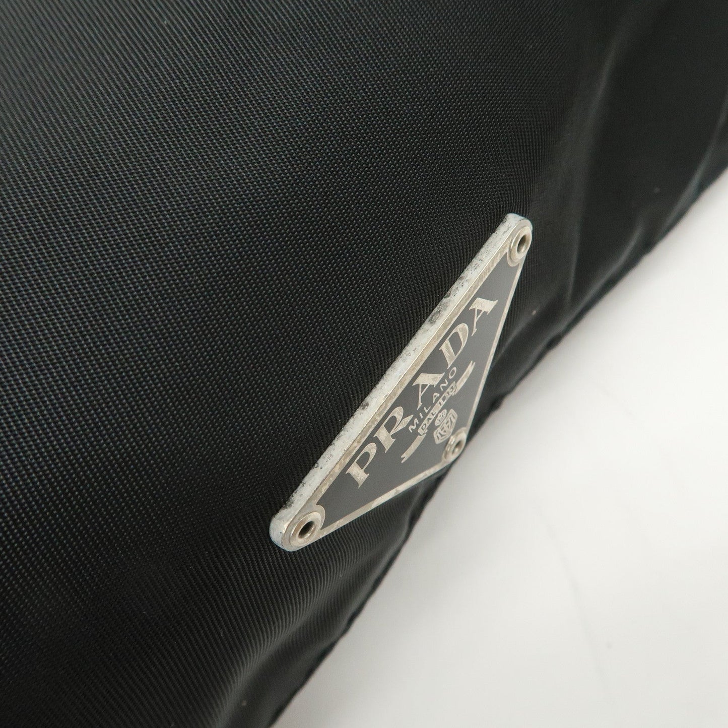 Prada Triangle Logo Nylon Leather Shoulder Bag Crossbody Bag Black【Pre-order】