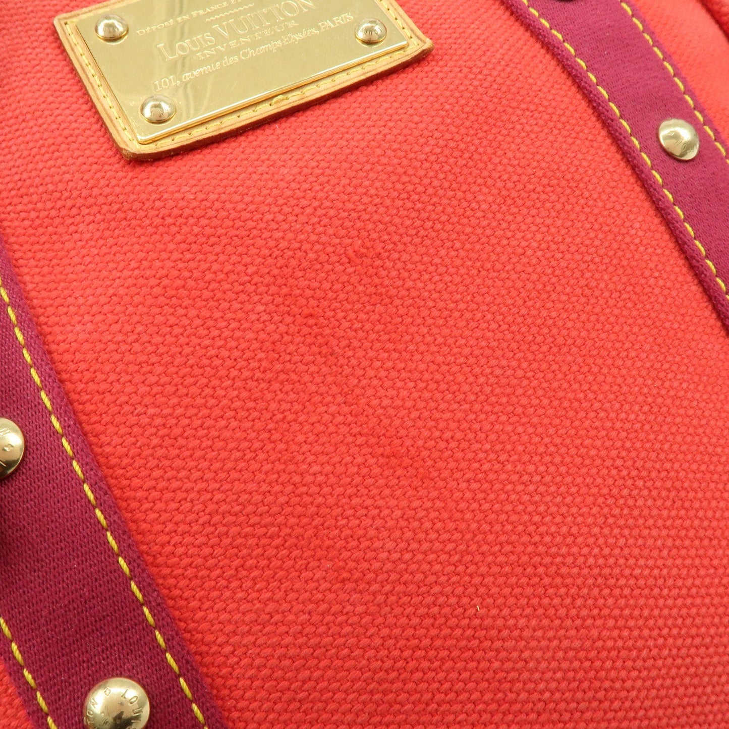 Louis Vuitton Antigua Cabas MM Tote Bag Hand Bag Rouge M40034【Pre-order】