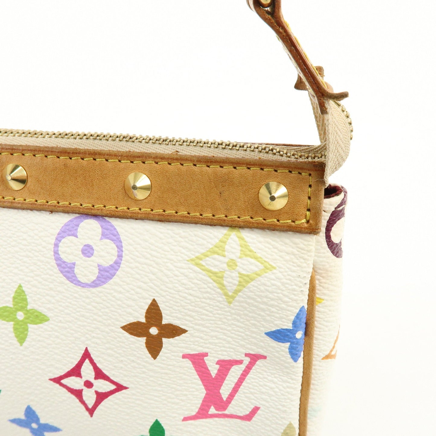 Louis Vuitton Monogram Multicolor Pochette Accessoires Blanc M92649【Pre-order】